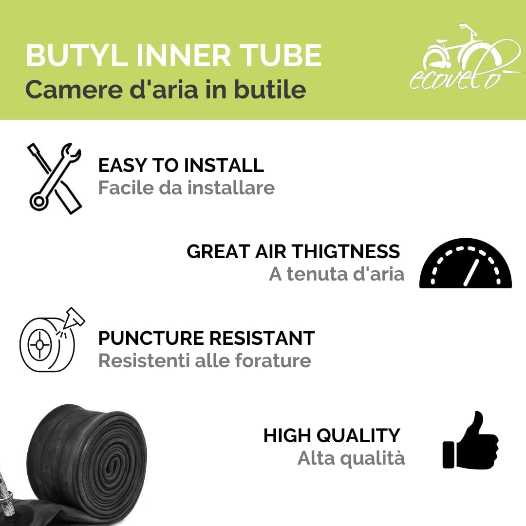 2 COPERTONI + 2 CAMERE D'ARIA MTB NERO 26 x 1.95 - immagine 4