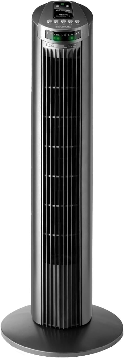 Taurus Babel RC Ventilatore a Torre 45W, Grigio