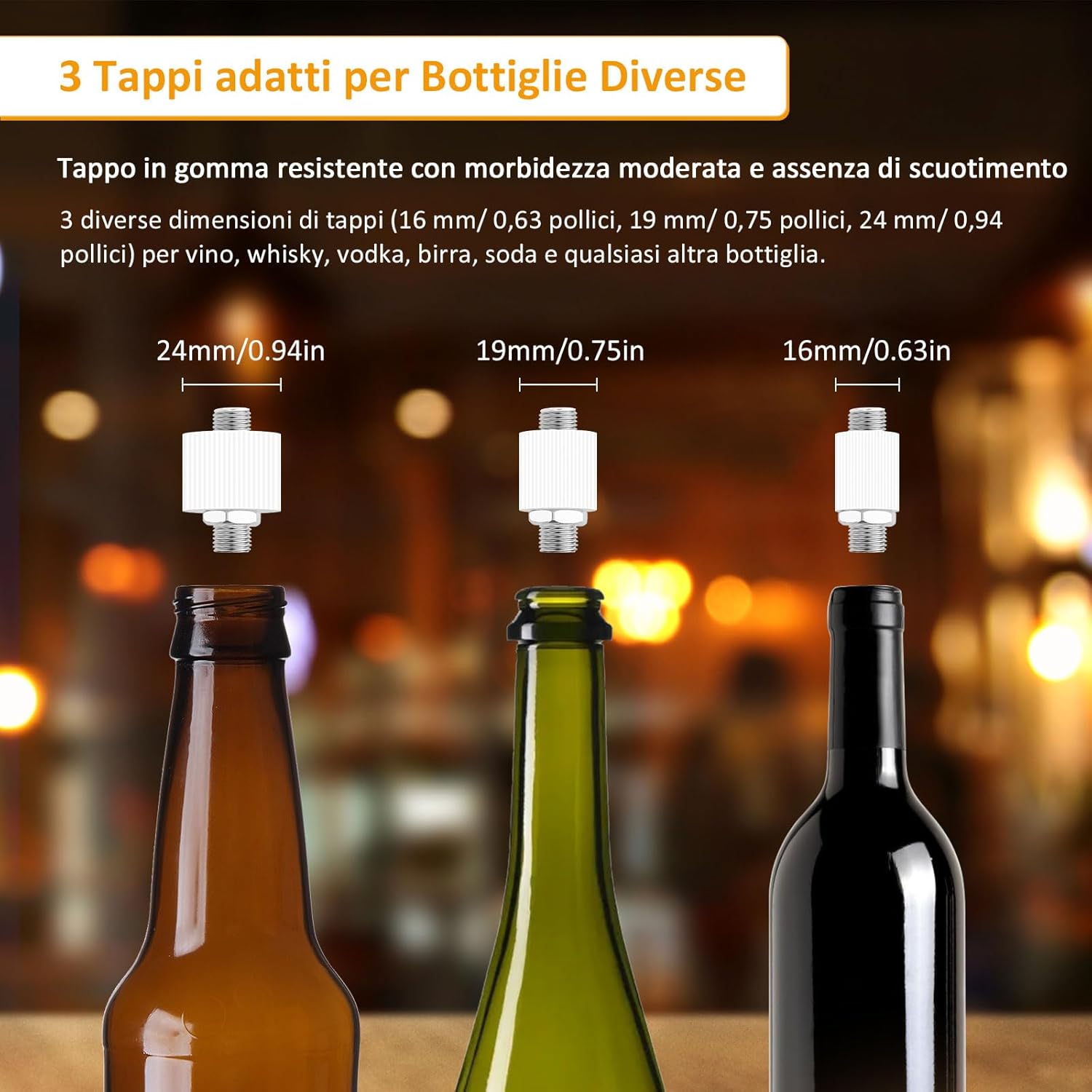 Portalampada E27 Nera per Bottiglia con Interruttore 1,8m (2 pezzi) - immagine 4