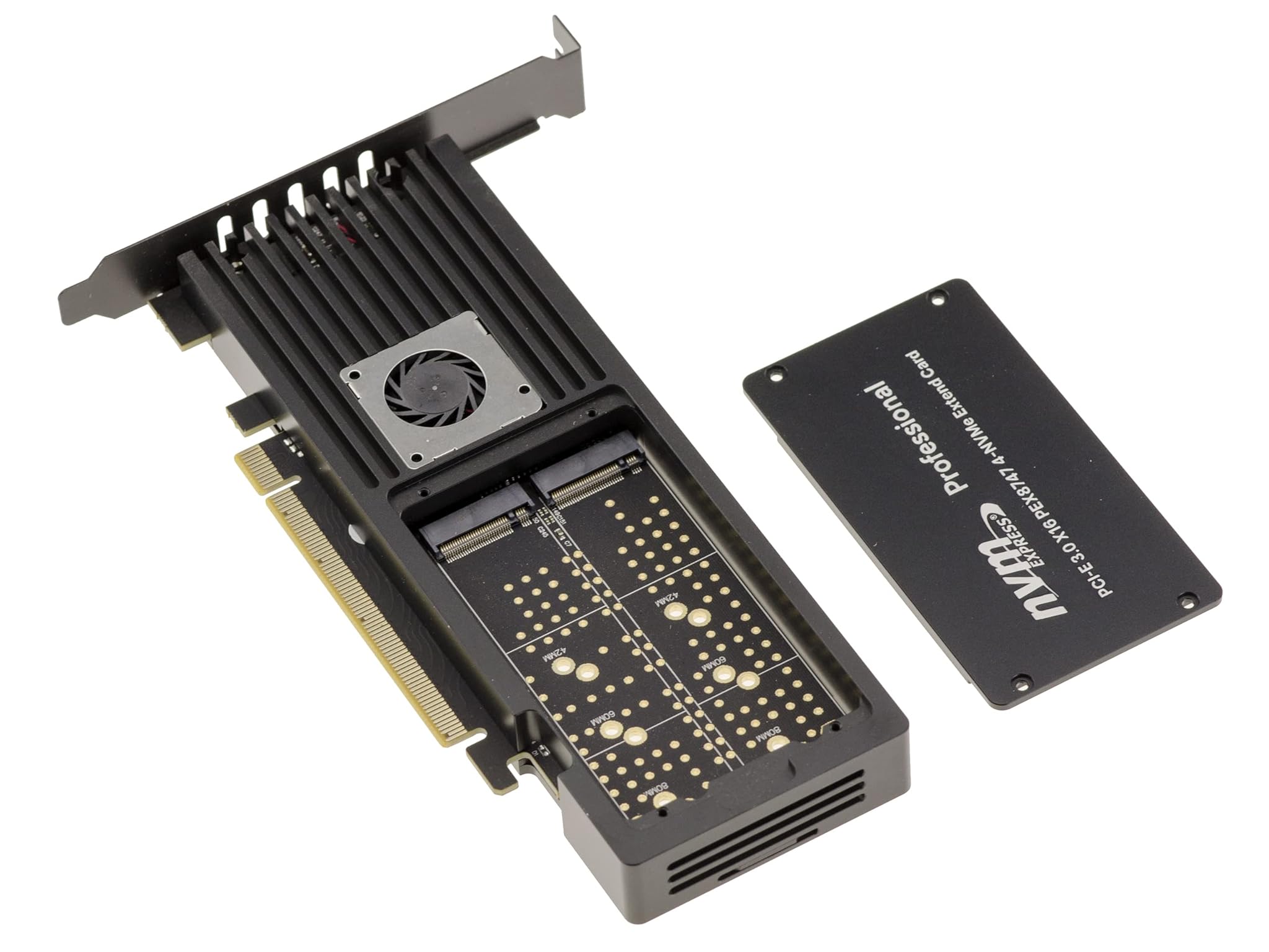 Kalea-informatique Scheda PCIe 3.0 x16 per 4 SSD M.2 NVMe