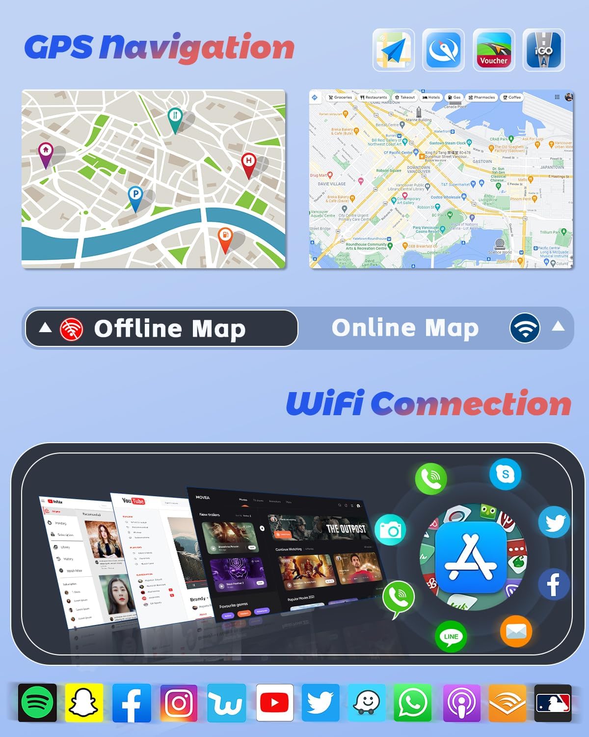 Hikity 2+64G Autoradio Android 15 per Citroen C4 9" - immagine 3