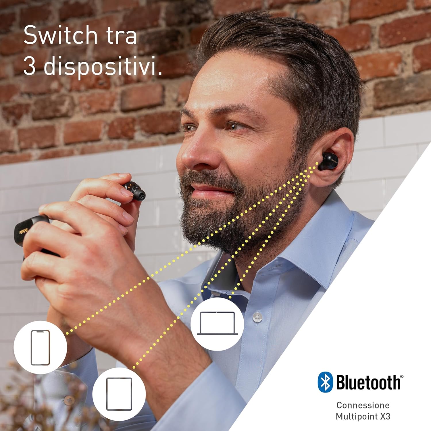 Technics EAH-AZ100E-K Auricolari Wireless Noise Cancelling, Nero - immagine 6