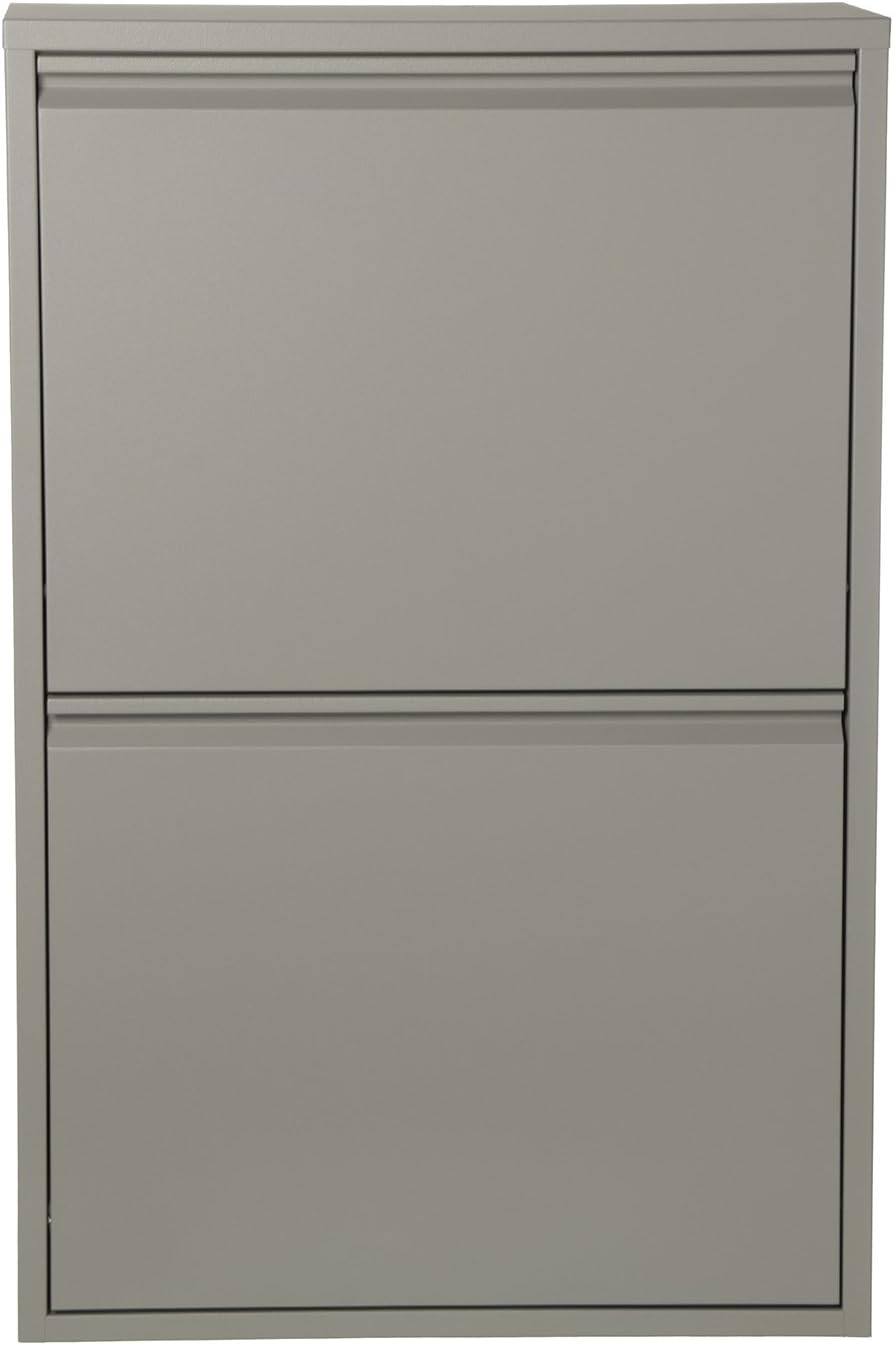 Drw 993010 Pattumiera Riciclaggio Verticale Alta, Grigio - immagine 3