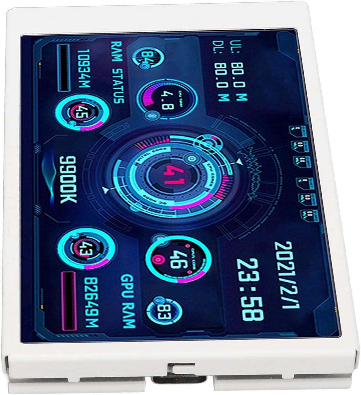 Monitor Temperatura PC 3.5 Pollici, Bianco - immagine 1