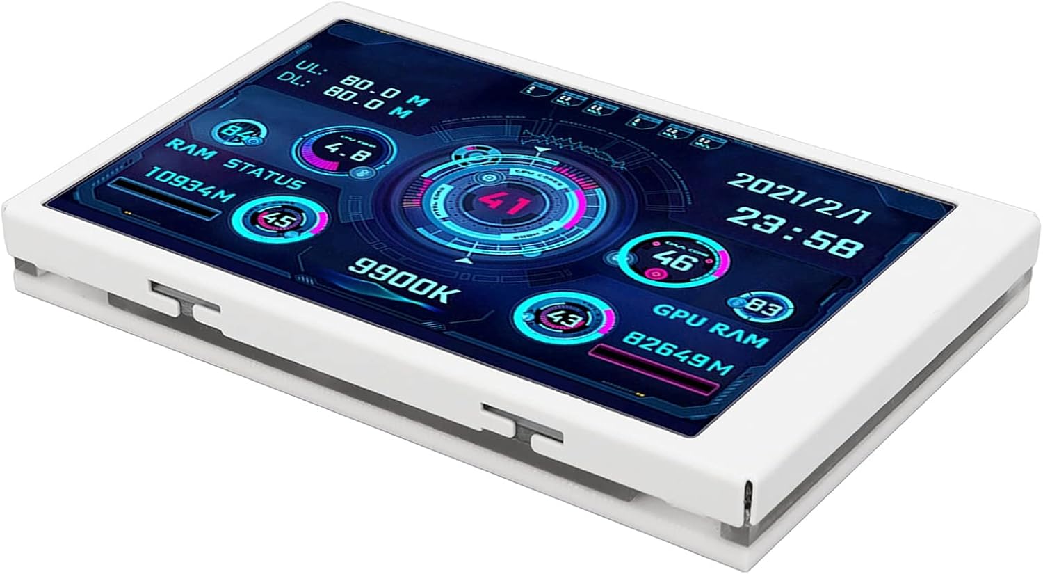 Monitor Temperatura PC 3.5 Pollici, Bianco - immagine 6