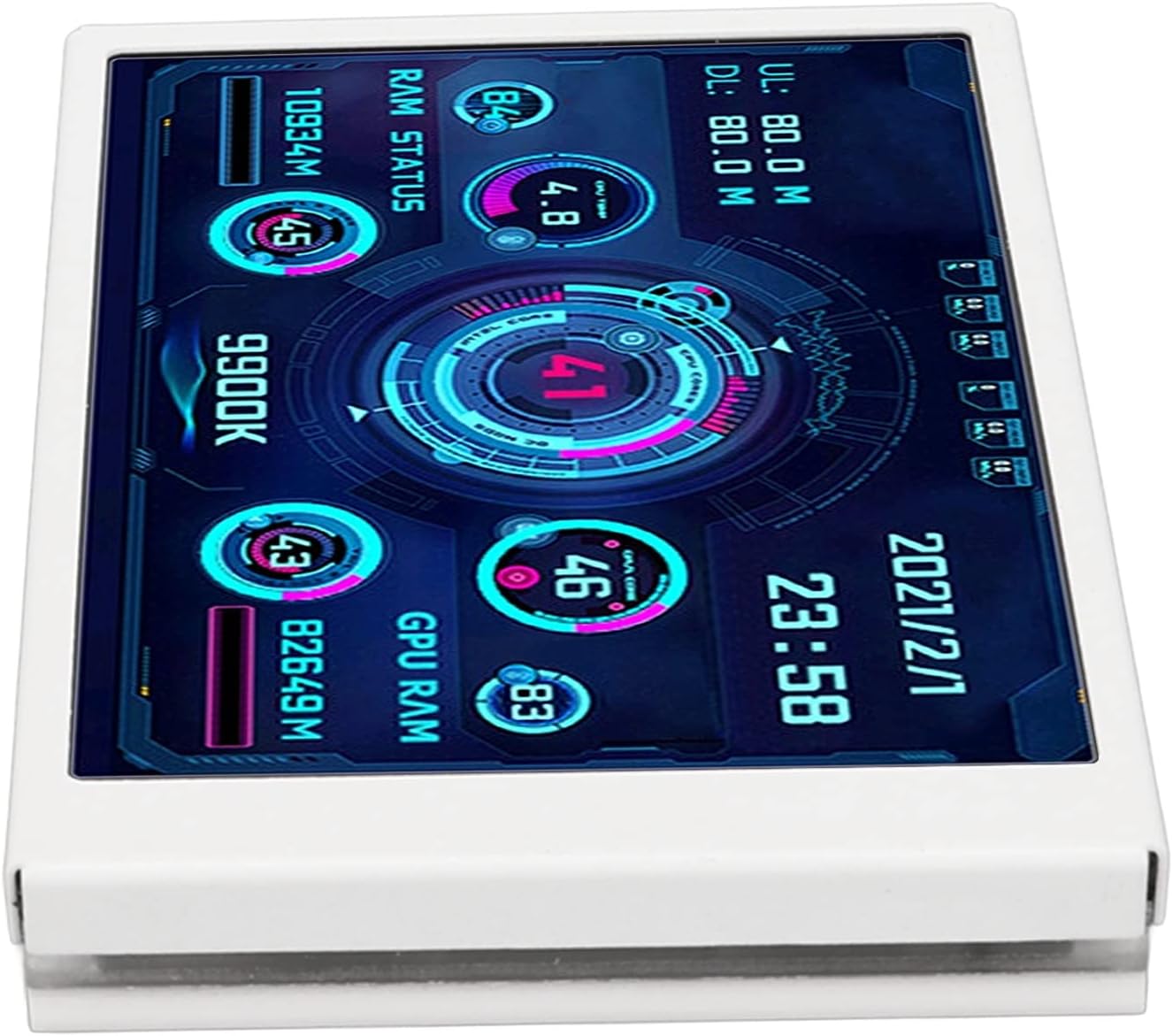 Monitor Temperatura PC 3.5 Pollici, Bianco - immagine 7