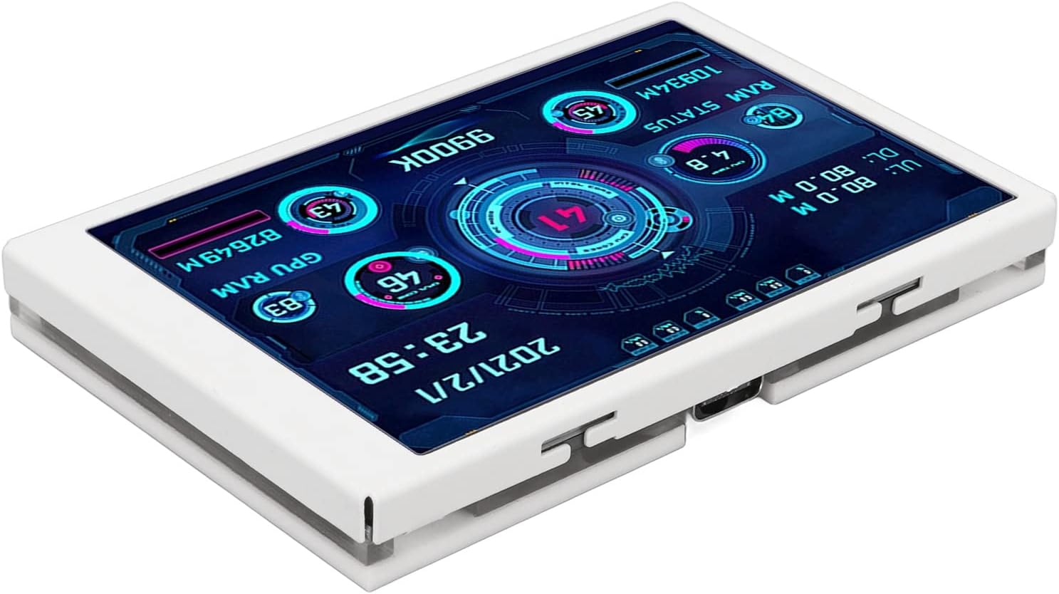 Monitor Temperatura PC 3.5 Pollici, Bianco - immagine 8