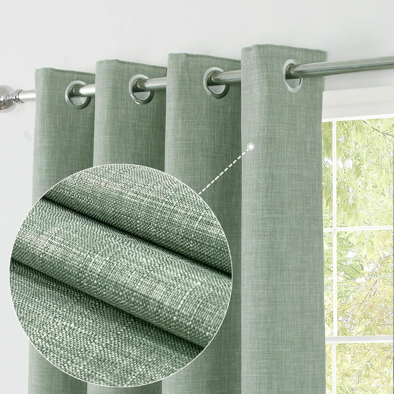 Always4u Tende Oscuranti Eleganti 260x140 cm (2 pz) - immagine 4