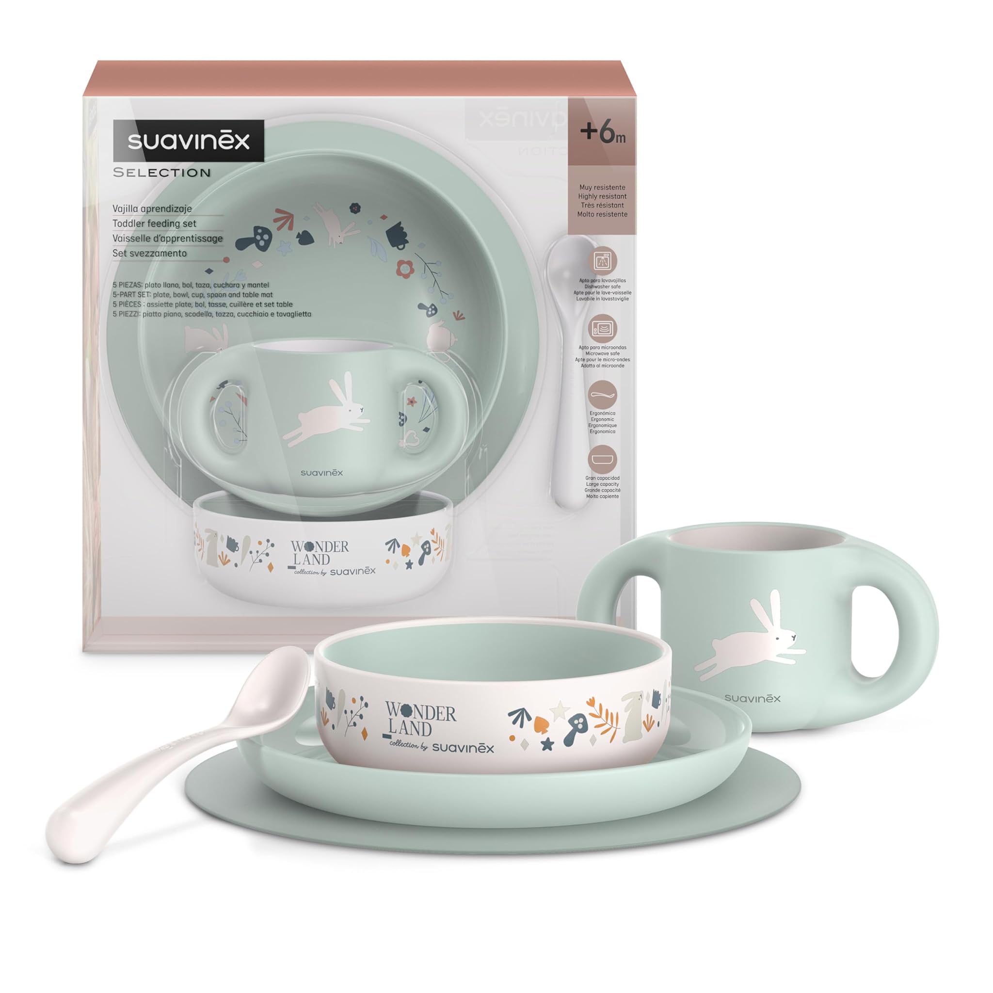 Suavinex Set Svezzamento Boy - Bianco Verde