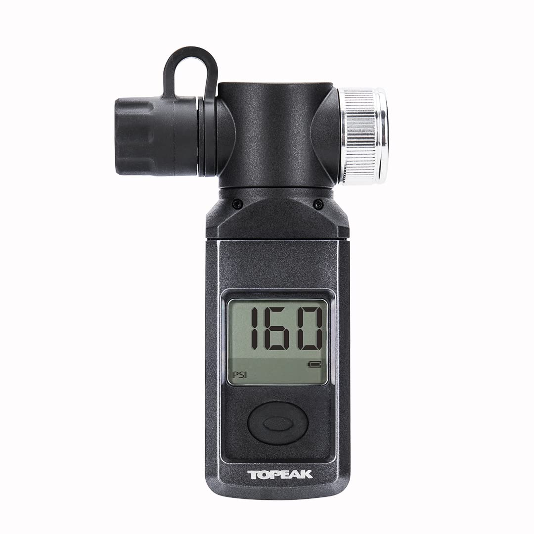 Topeak Shuttle Gauge, Manometro Digitale Unisex Adulto, Noir/gris, TU EU