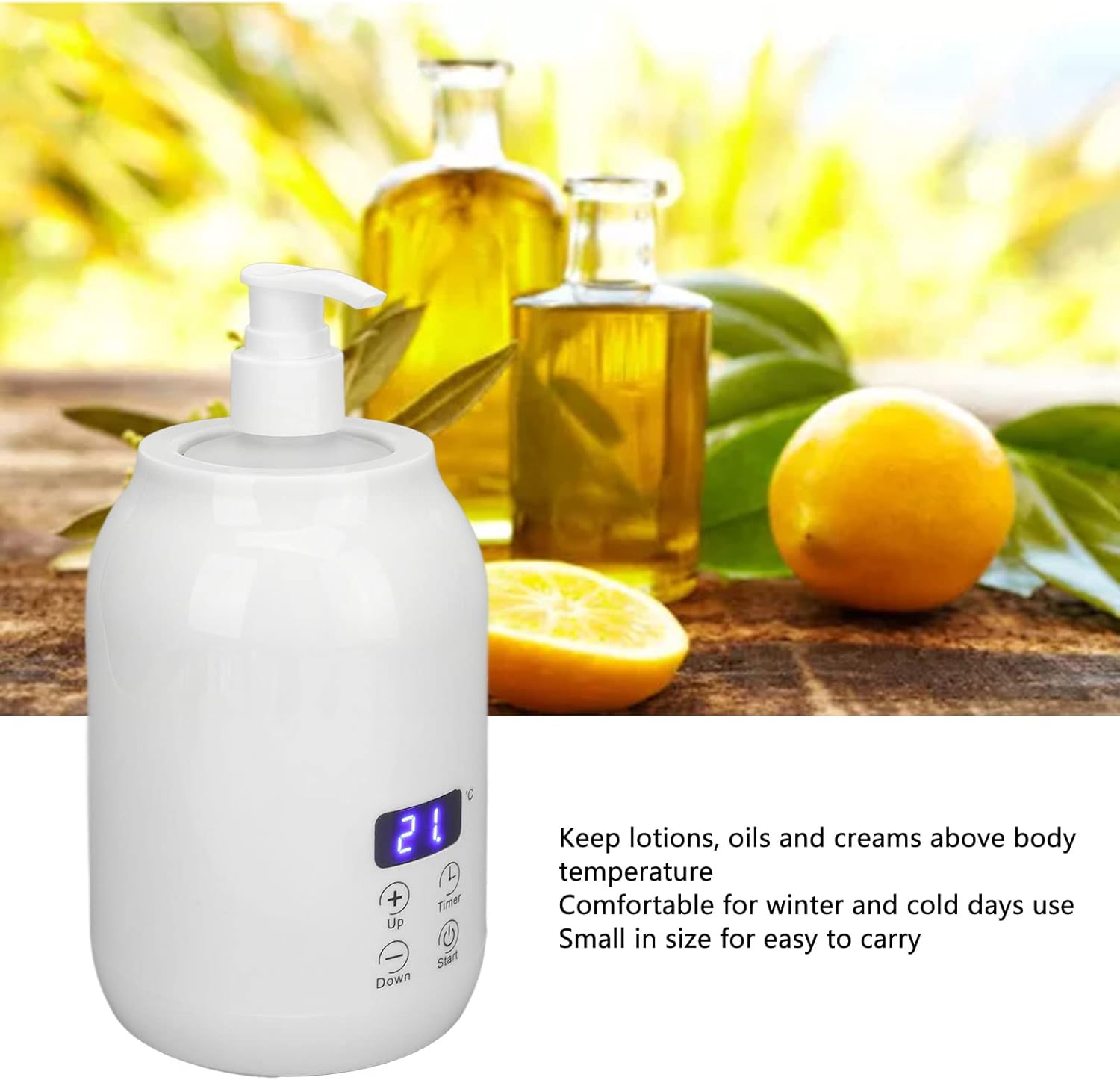 Scaldaolio per Massaggi con 2 Dispenser - immagine 2