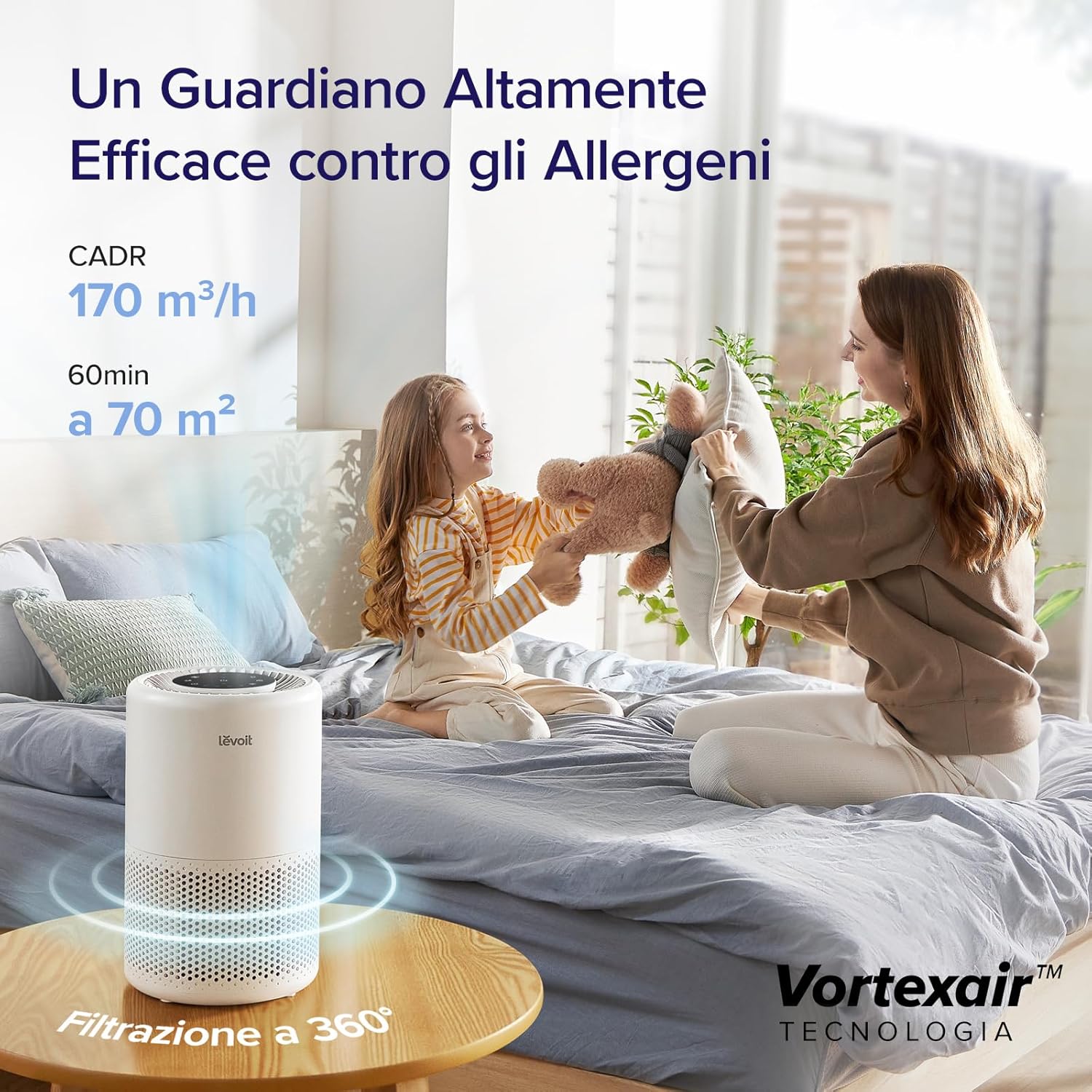 Levoit Purificatore d'Aria Smart con Filtro HEPA - immagine 4
