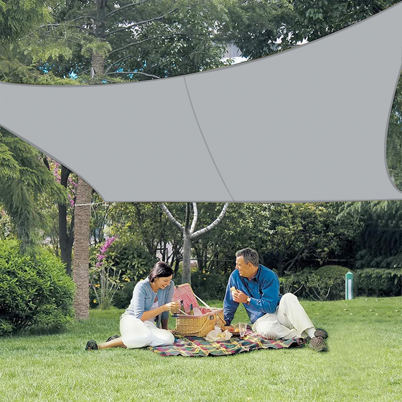 Love Story Vela Ombreggiante Rettangolare 4x6m Grigio