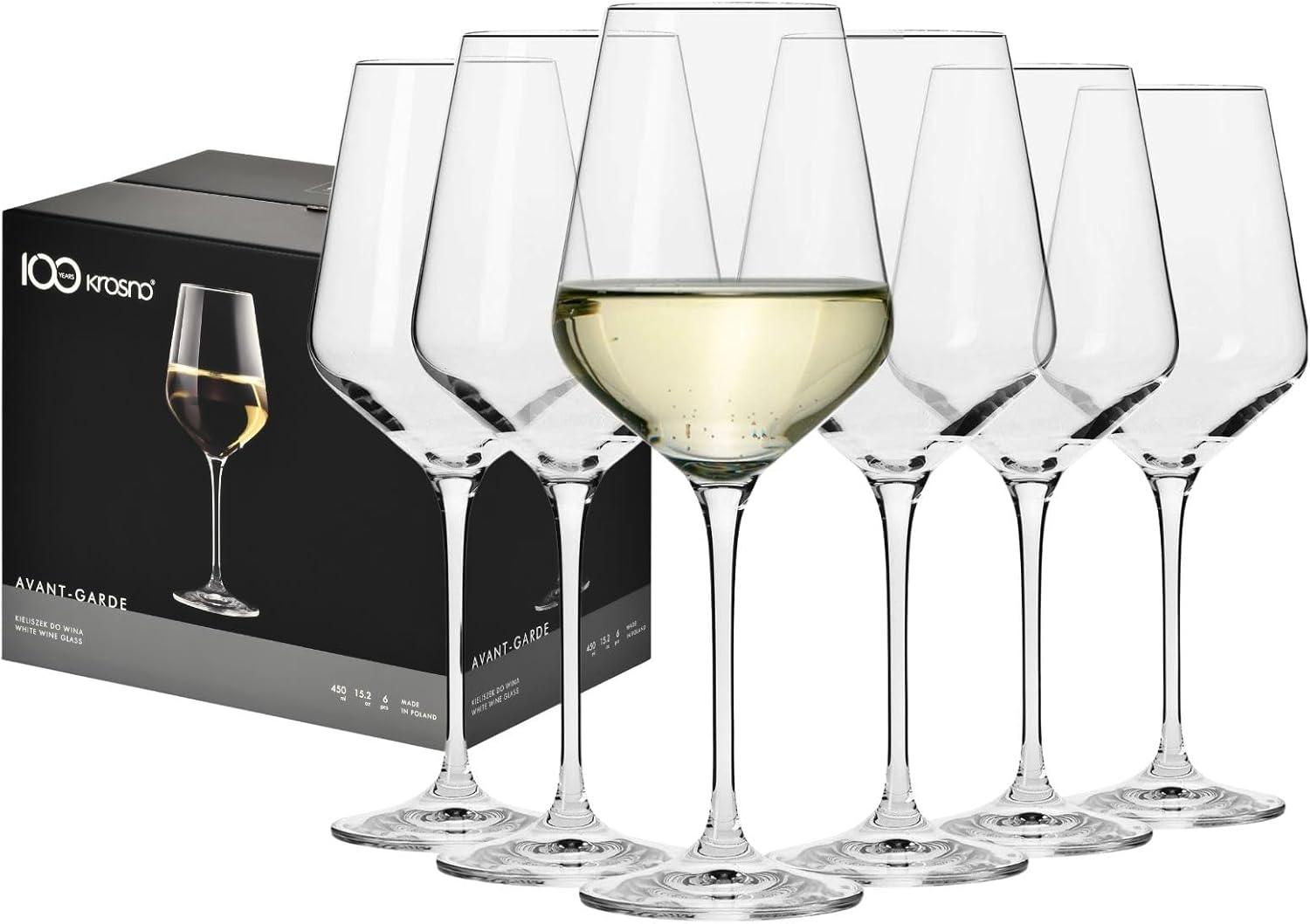 Krosno Grandi Bicchieri Calice Vino Bianco - Set 6