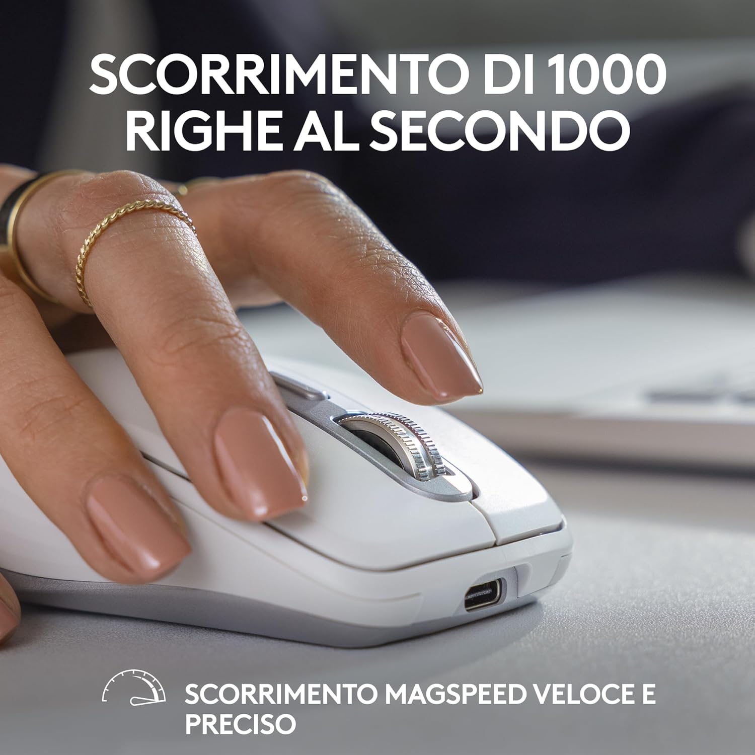 Logitech MX Anywhere 3S - Mouse Wireless Compatto 8K DPI - immagine 4