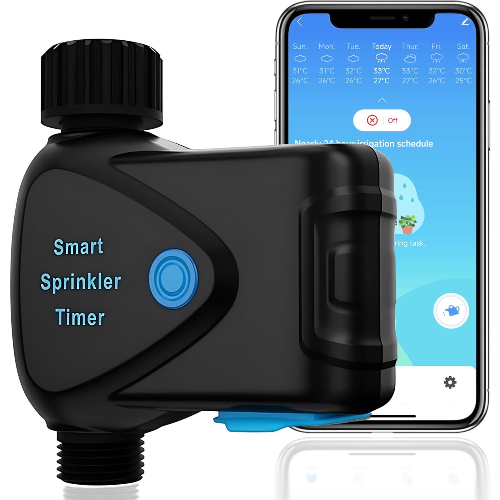 Timer Acqua WiFi Smart con Misuratore di Portata