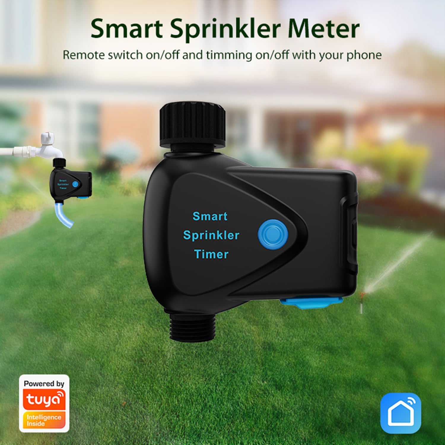 Timer Acqua WiFi Smart con Misuratore di Portata - immagine 2