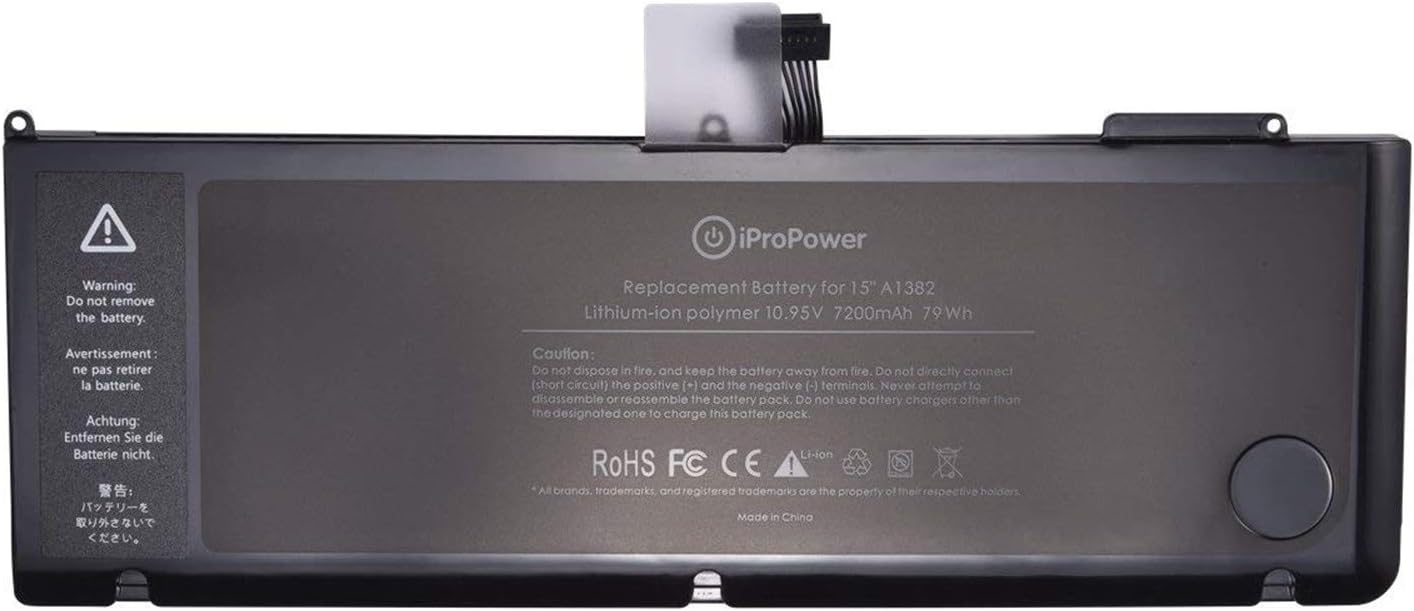 A1382 Batteria per Apple MacBook Pro 15" (77.5Wh) - immagine 1