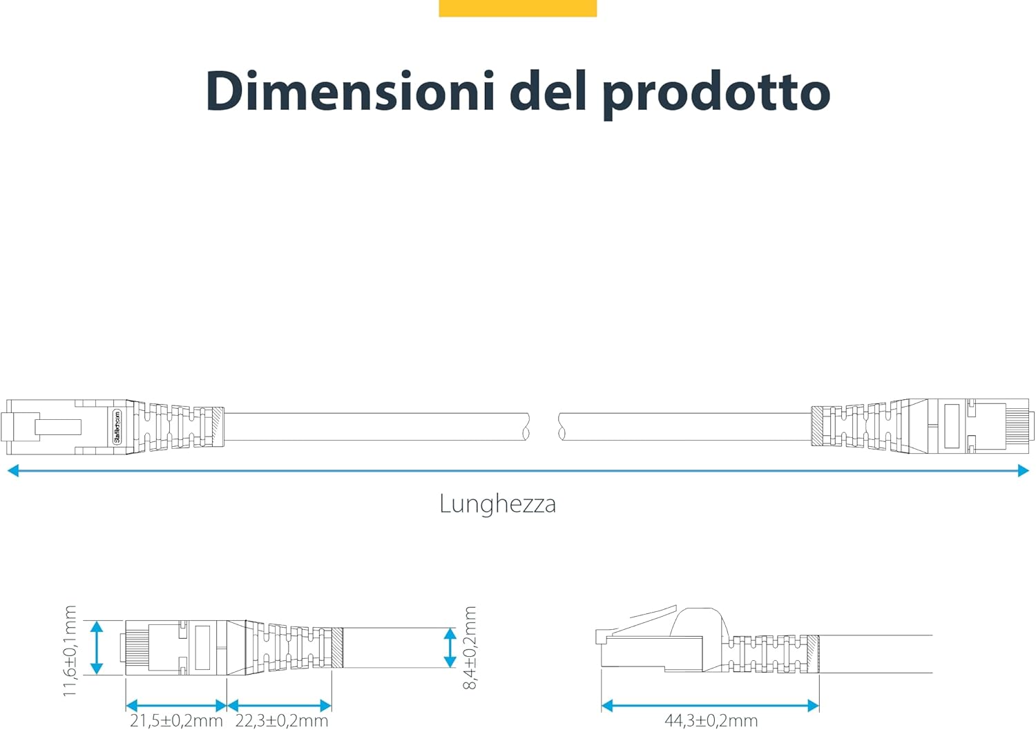 Startech.com Cavo Ethernet CAT8 5m Bianco - immagine 6