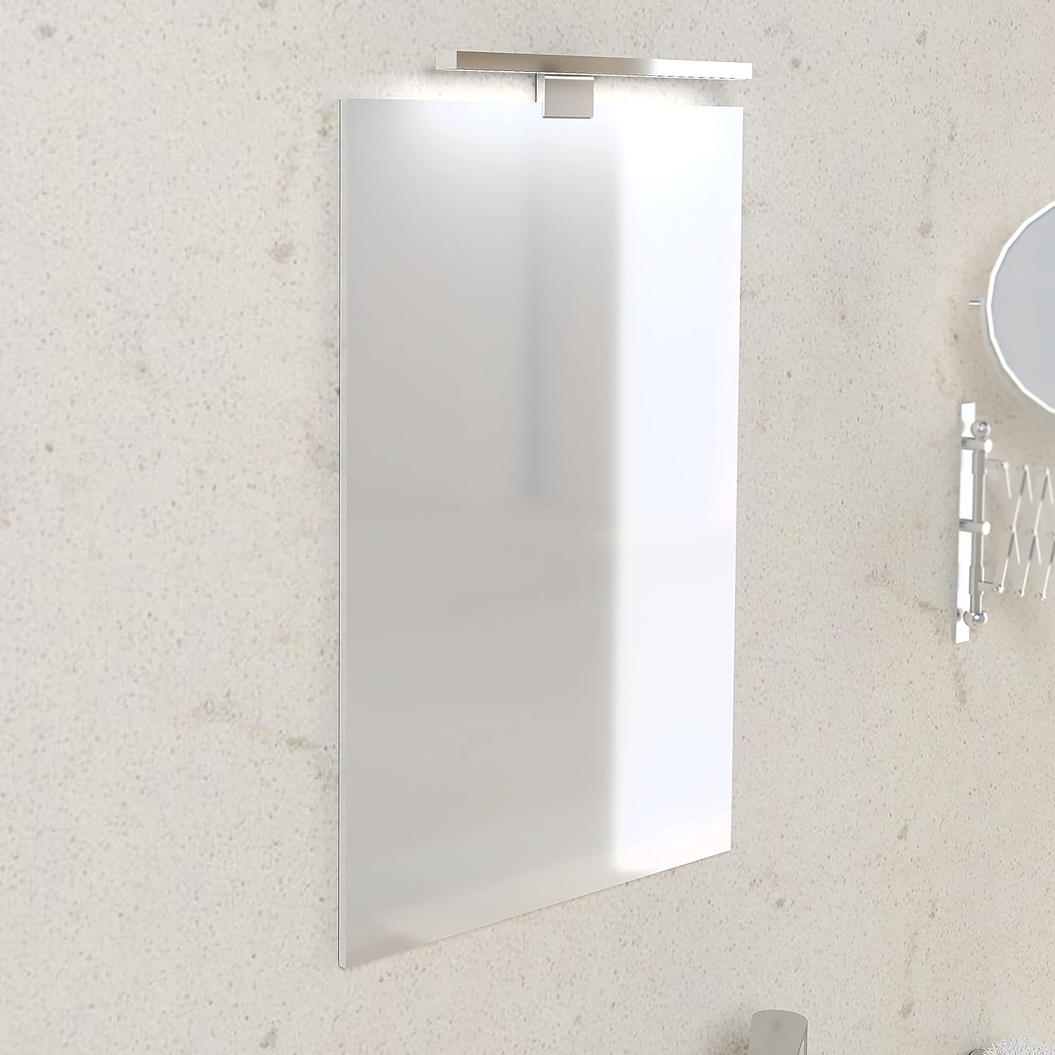 Baikal Specchio da Bagno con Applique LED 40x60 cm - immagine 4