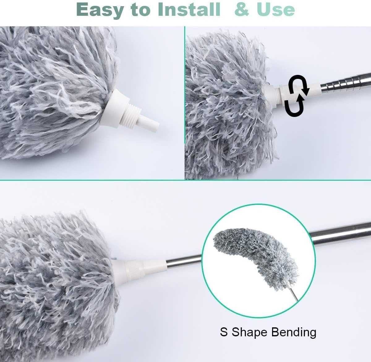 Vicloon Spolverino Allungabile in Microfibra 243cm - immagine 5