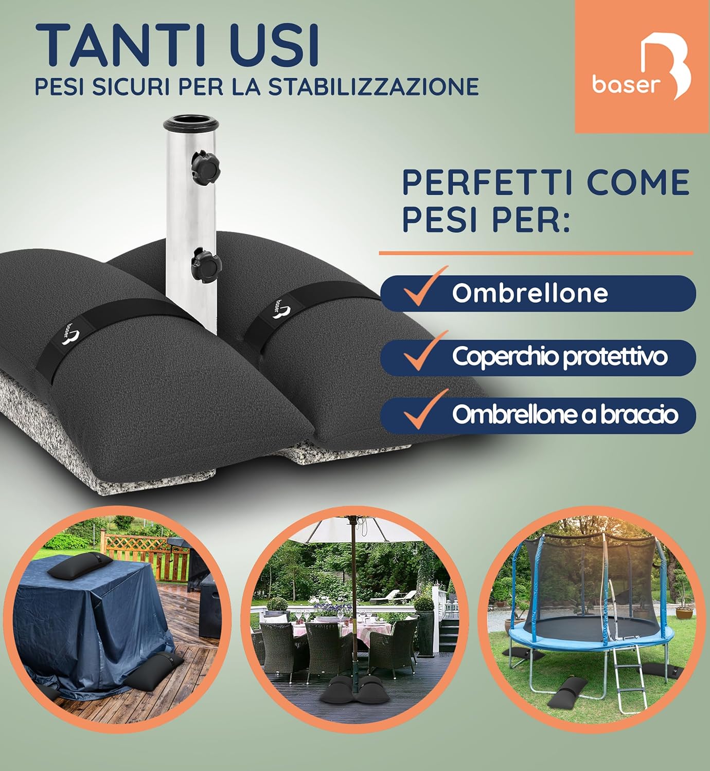 Baser Sacchi per Sabbia Dritti Riempibili 25kg - immagine 3