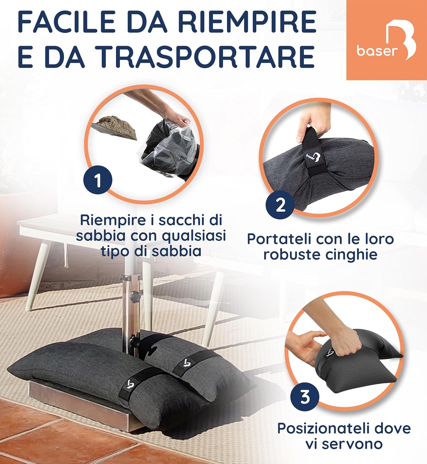 Baser Sacchi per Sabbia Dritti Riempibili 25kg - immagine 6