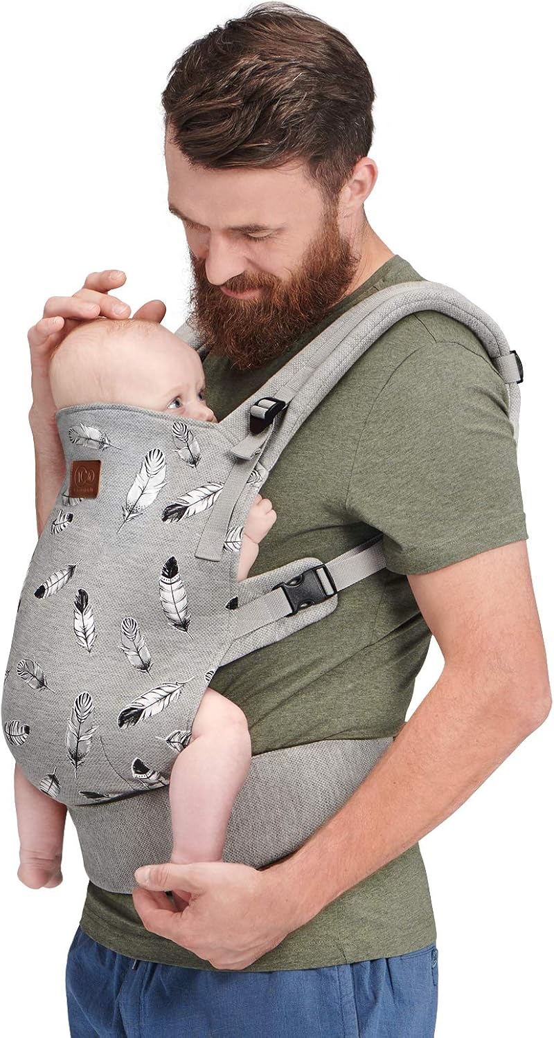 Kinderkraft Marsupio Ergonomico MILO, Grigio - immagine 3