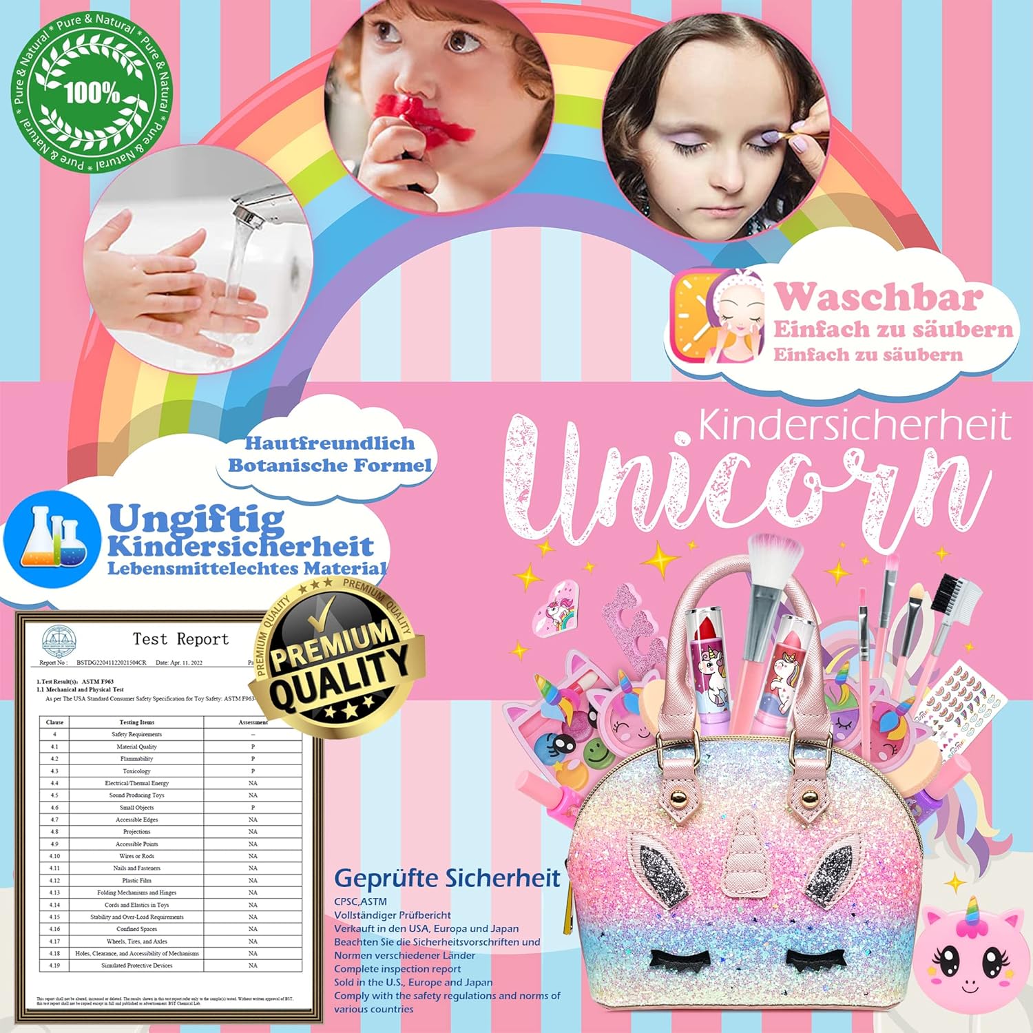 Set Trucchi Bambina Lavabile - Valigetta Trucco - immagine 3