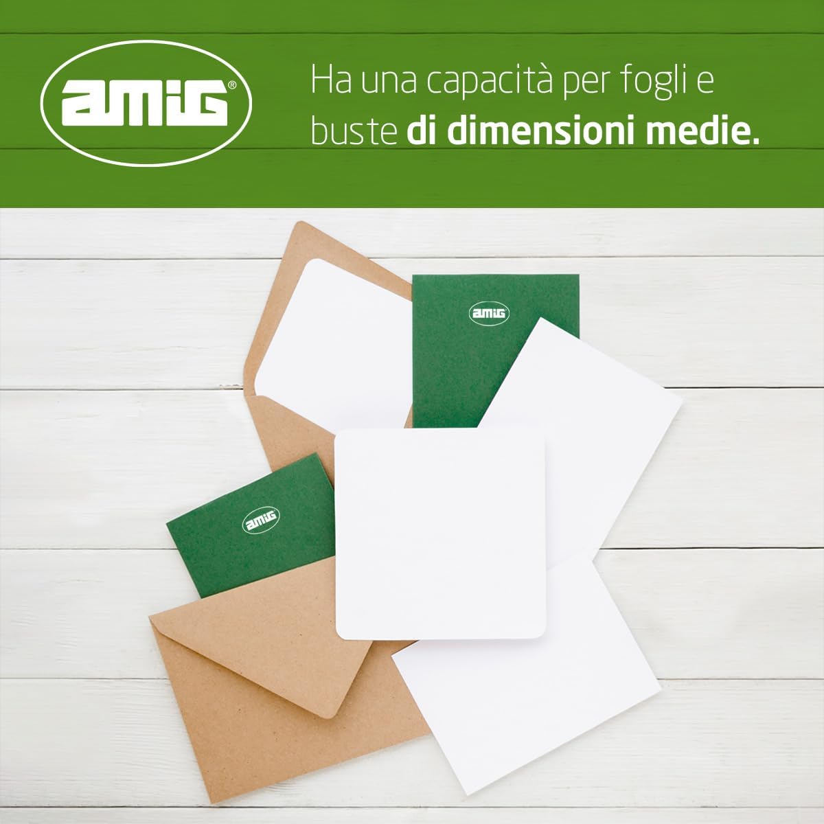 Amig - Cassetta Postale Interni Acciaio, Bianca 40x36x10 cm - immagine 4