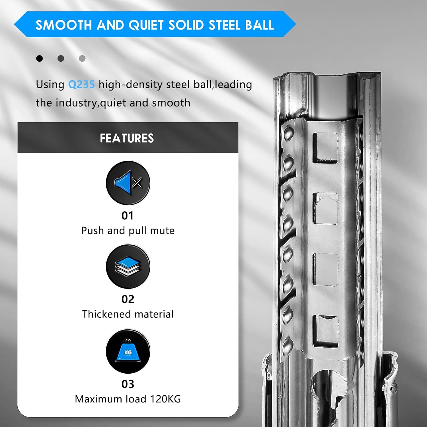 Aolisheng Guide per Cassetti Pesanti 120kg - immagine 3