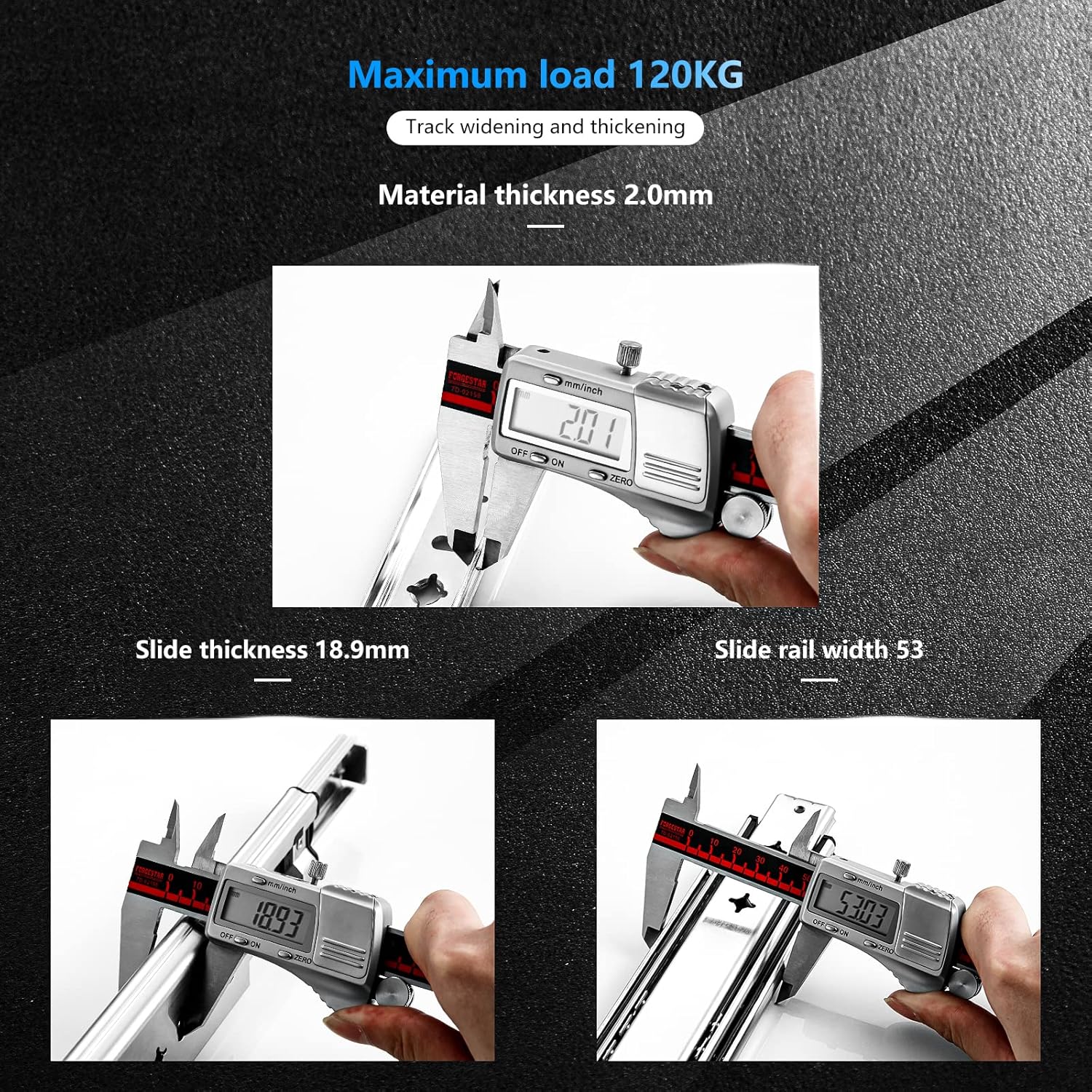Aolisheng Guide per Cassetti Pesanti 120kg - immagine 4