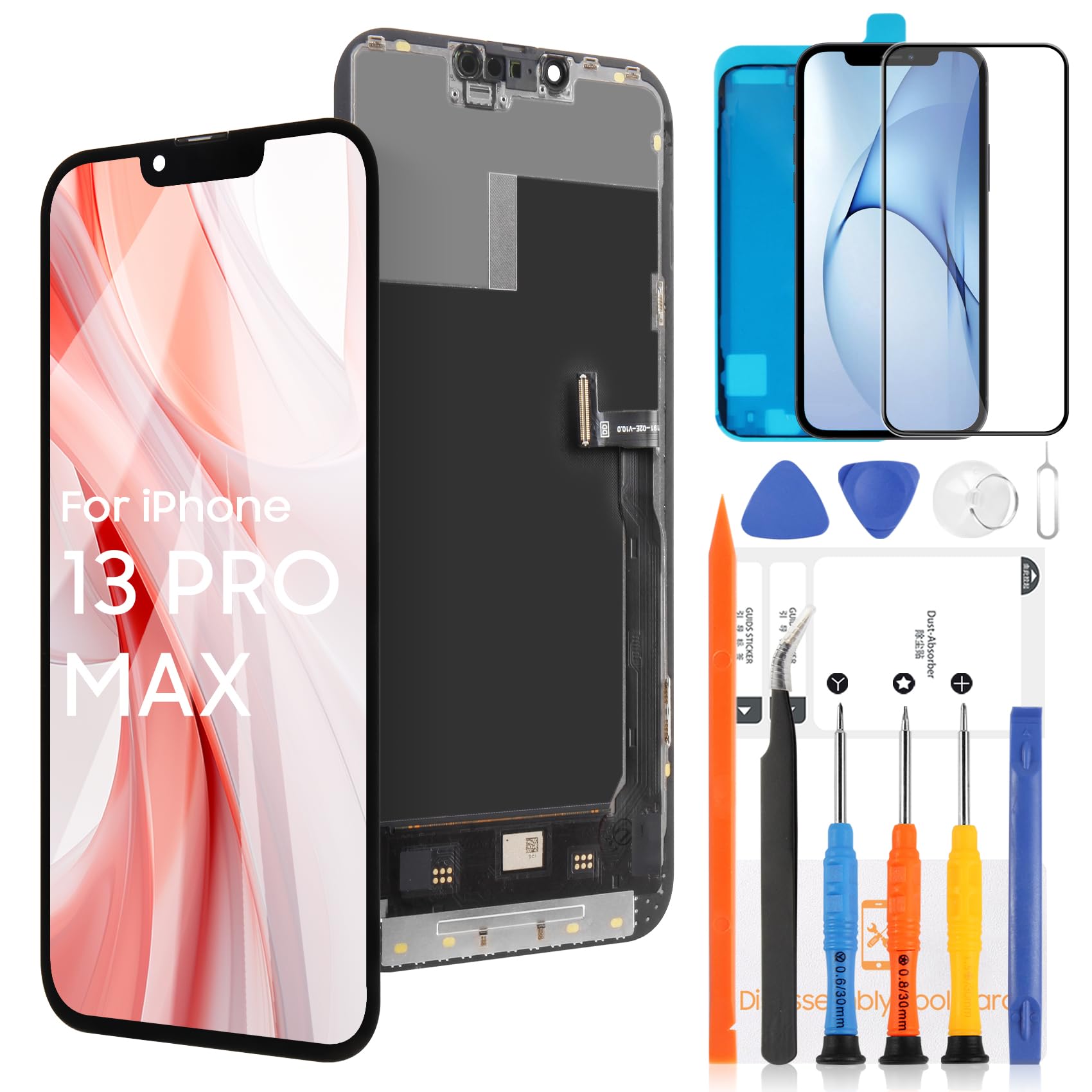 Schermo LCD OLED Ricambio per iPhone 13 Pro Max 6,7"