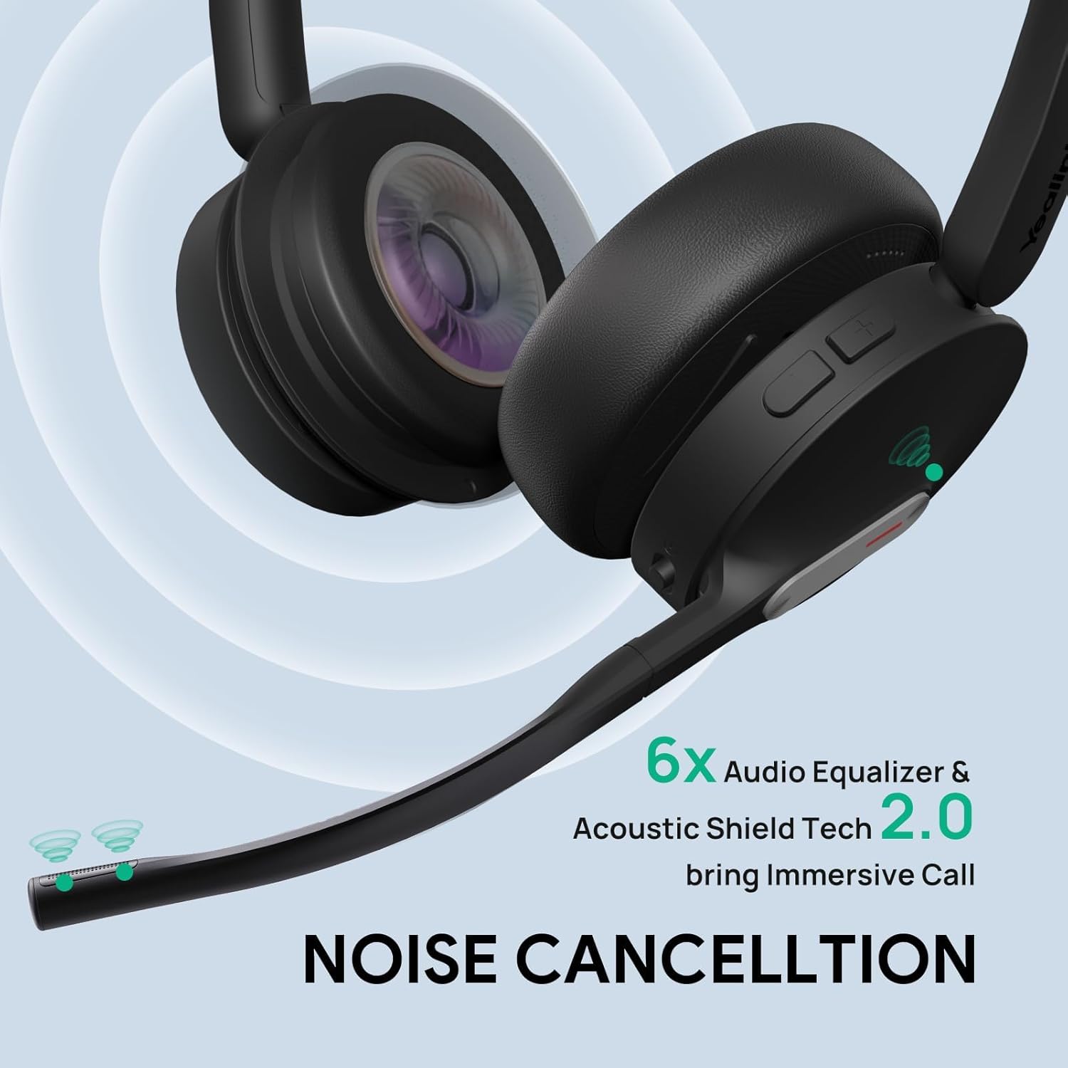 Yealink WH64 Hybrid DECT & Bluetooth Wireless Headset - immagine 6