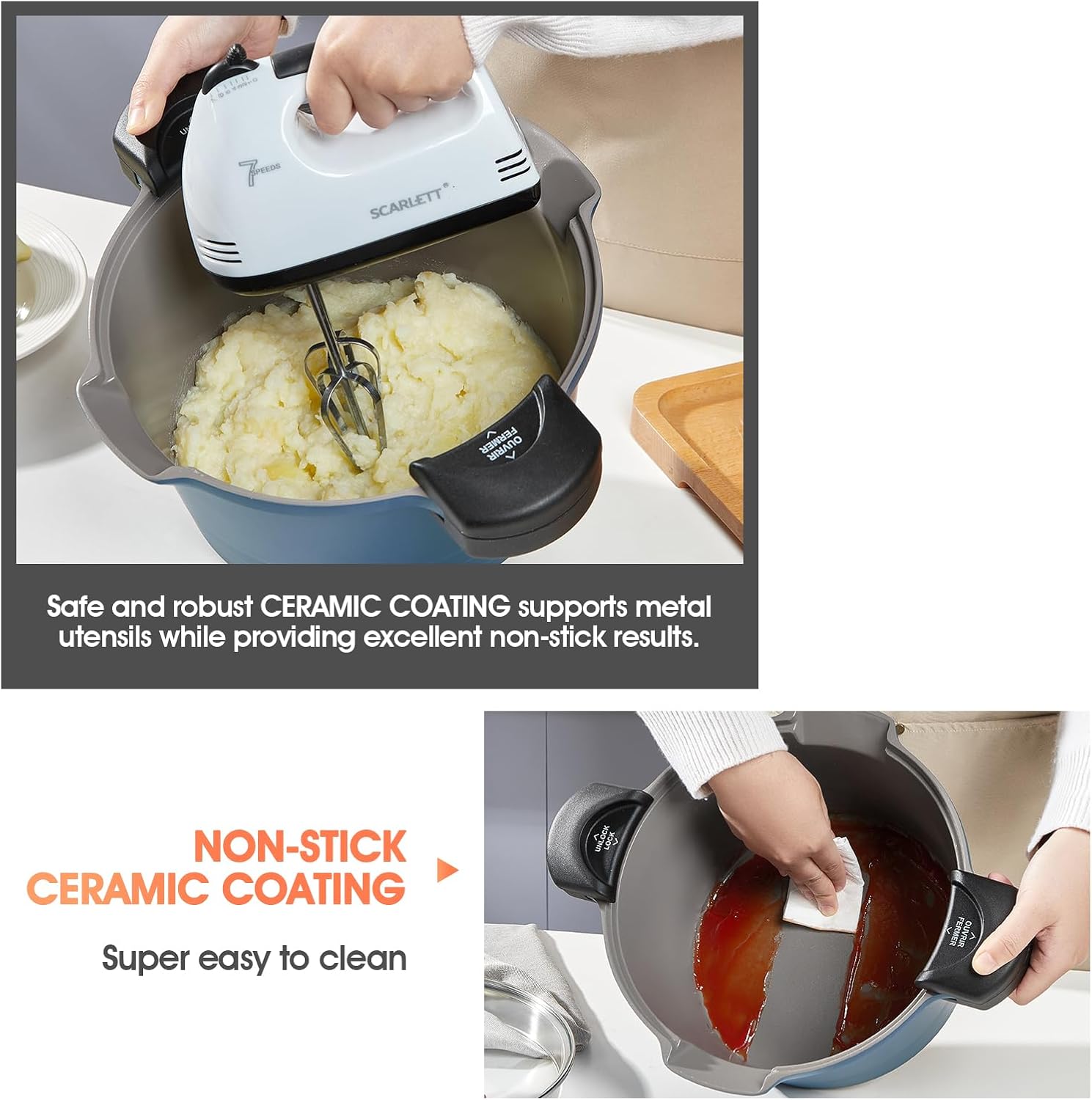 Rossetto Pentola per Pasta 24 cm 4,5 L Blu - immagine 5