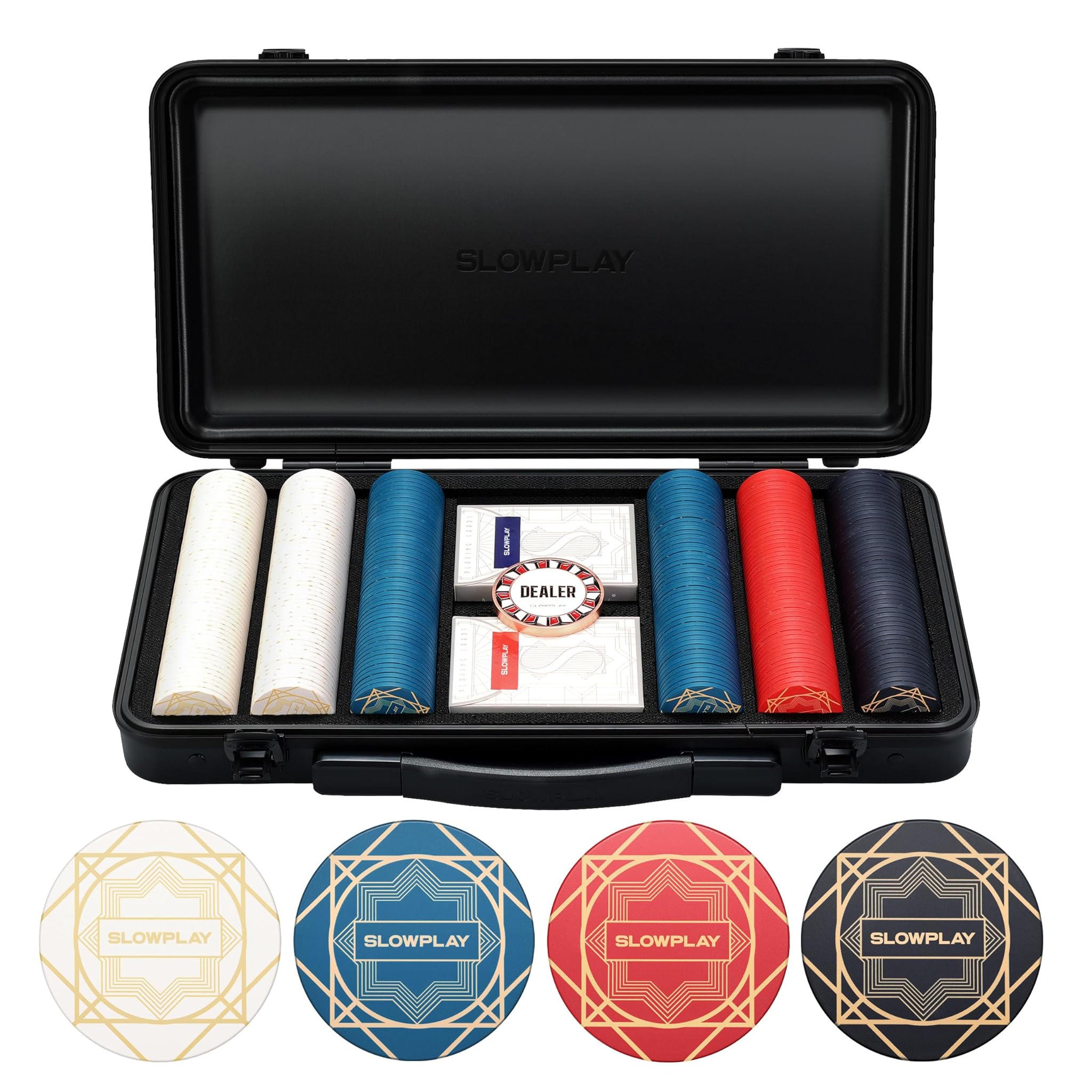 Slowplay Nash Set da Poker 300 Fiches in Ceramica