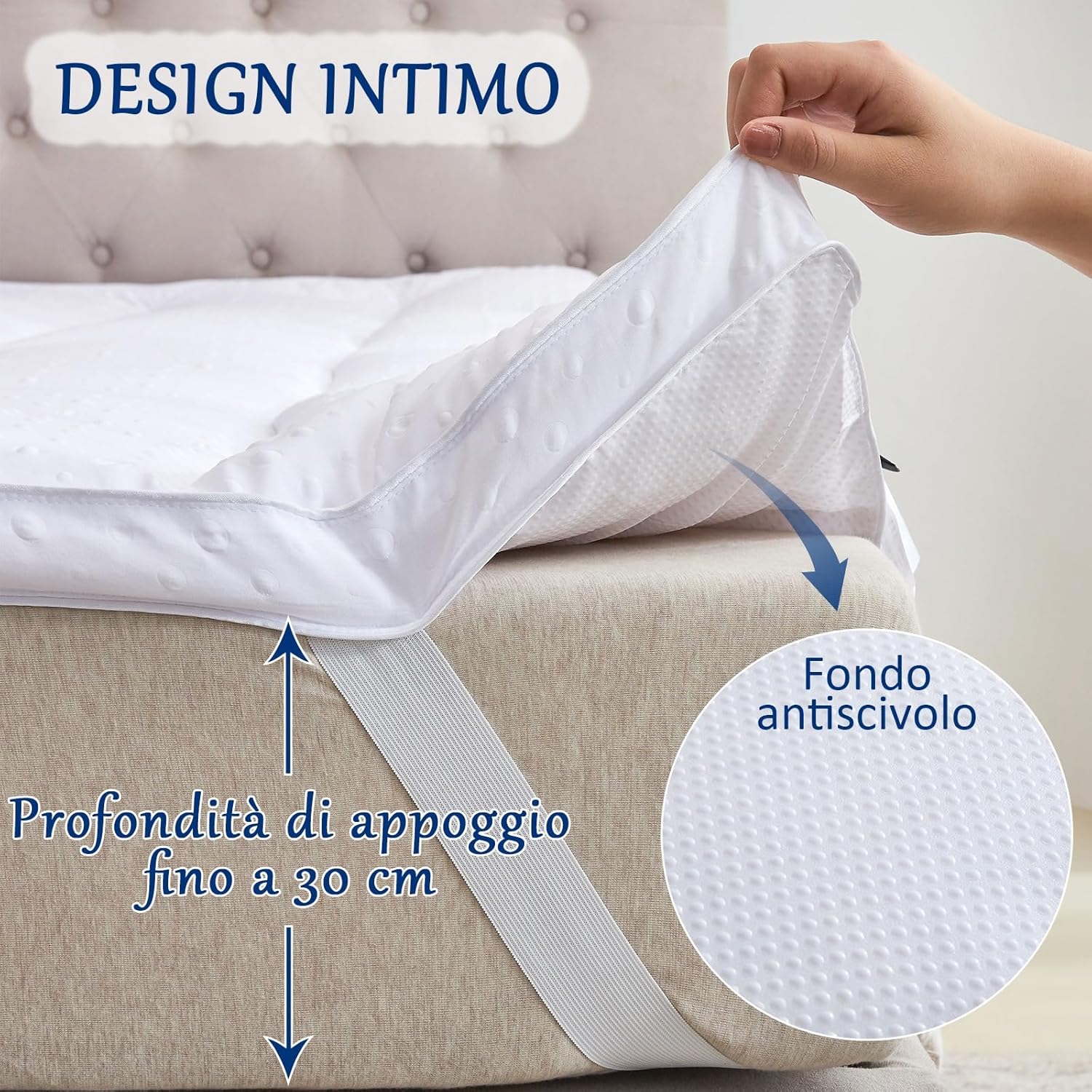 Bedecor 3D Topper Materasso 200x200cm - immagine 6