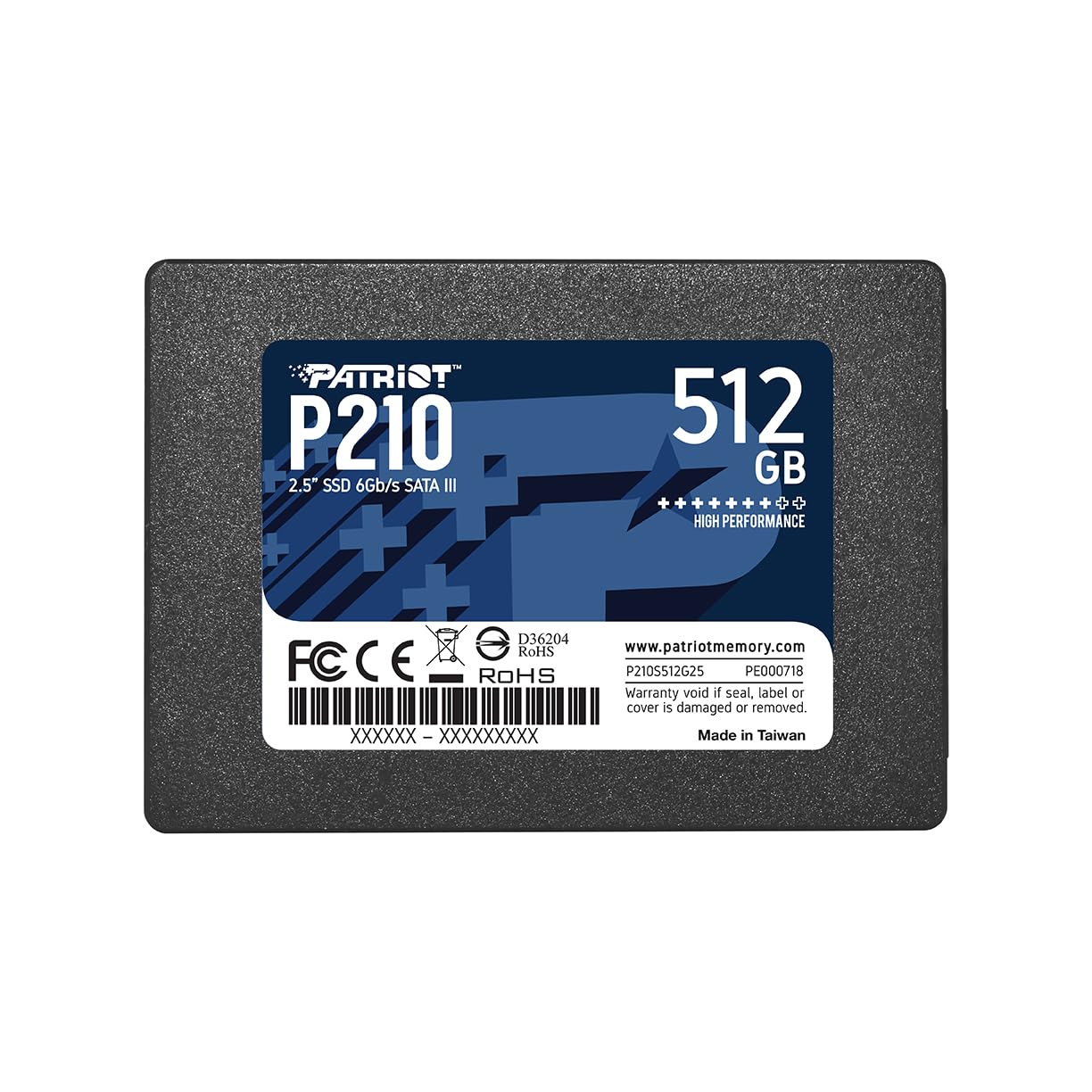 Patriot P210 - SSD Interno SATA 3 512GB