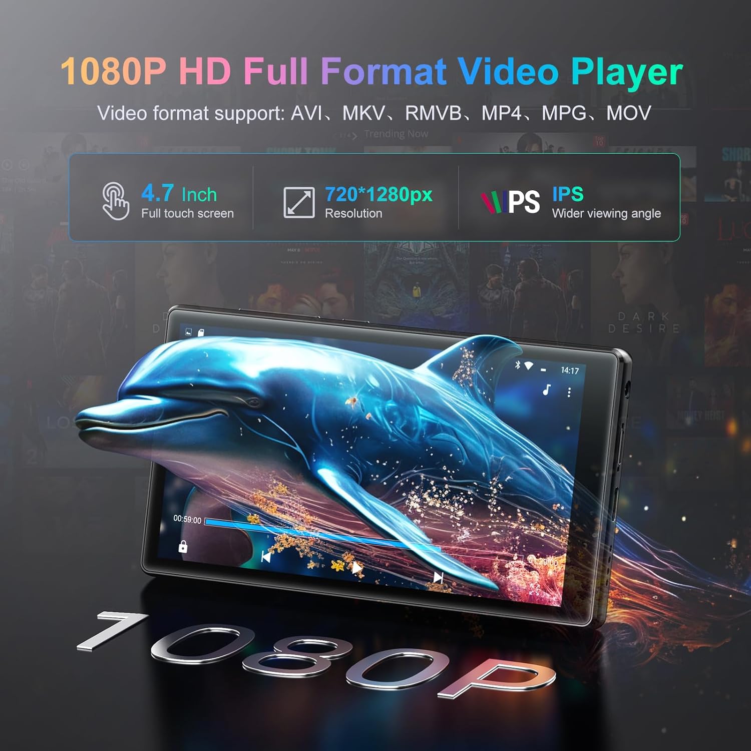 Oilsky Lettore MP3 con Bluetooth e WiFi 96GB - immagine 5