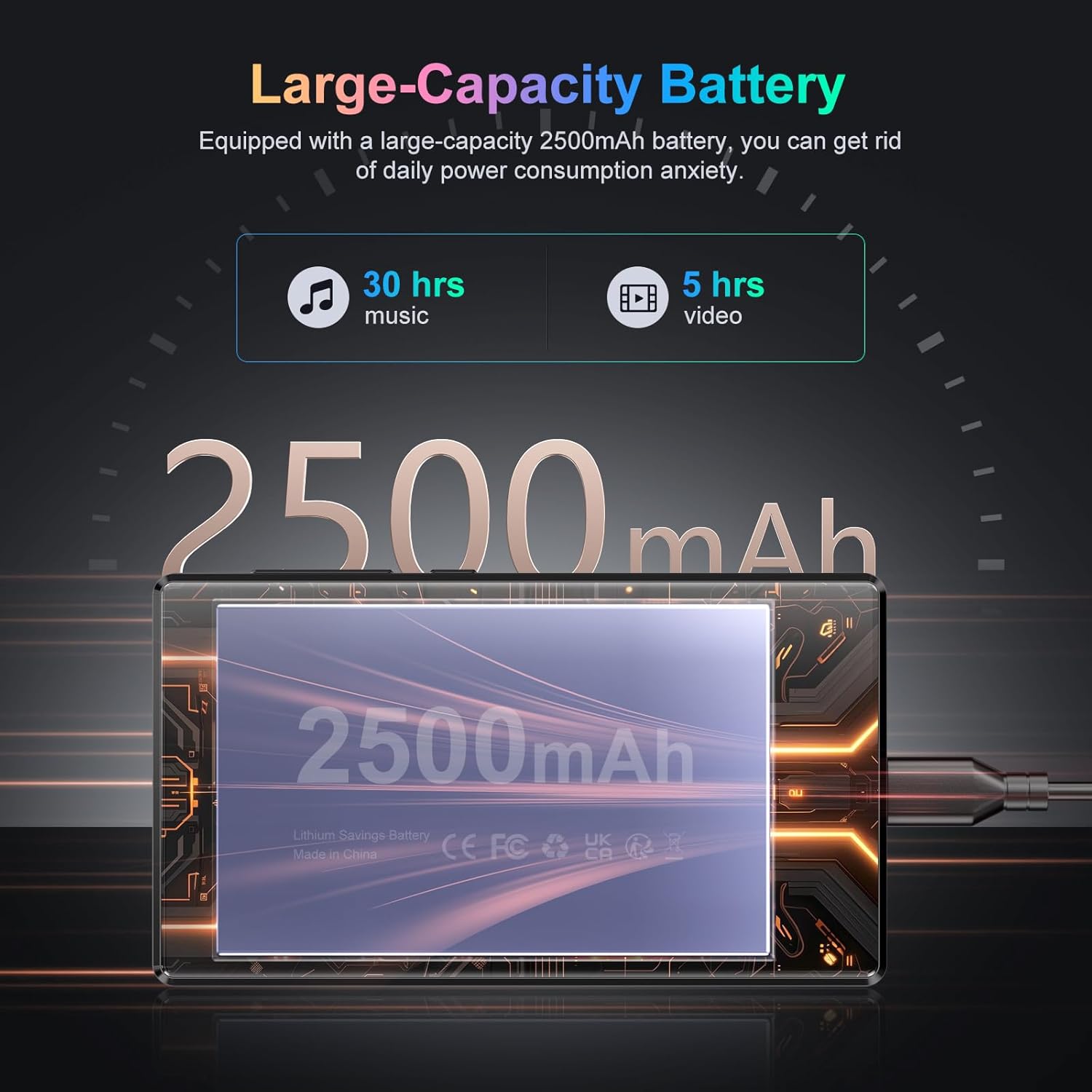 Oilsky Lettore MP3 con Bluetooth e WiFi 96GB - immagine 8