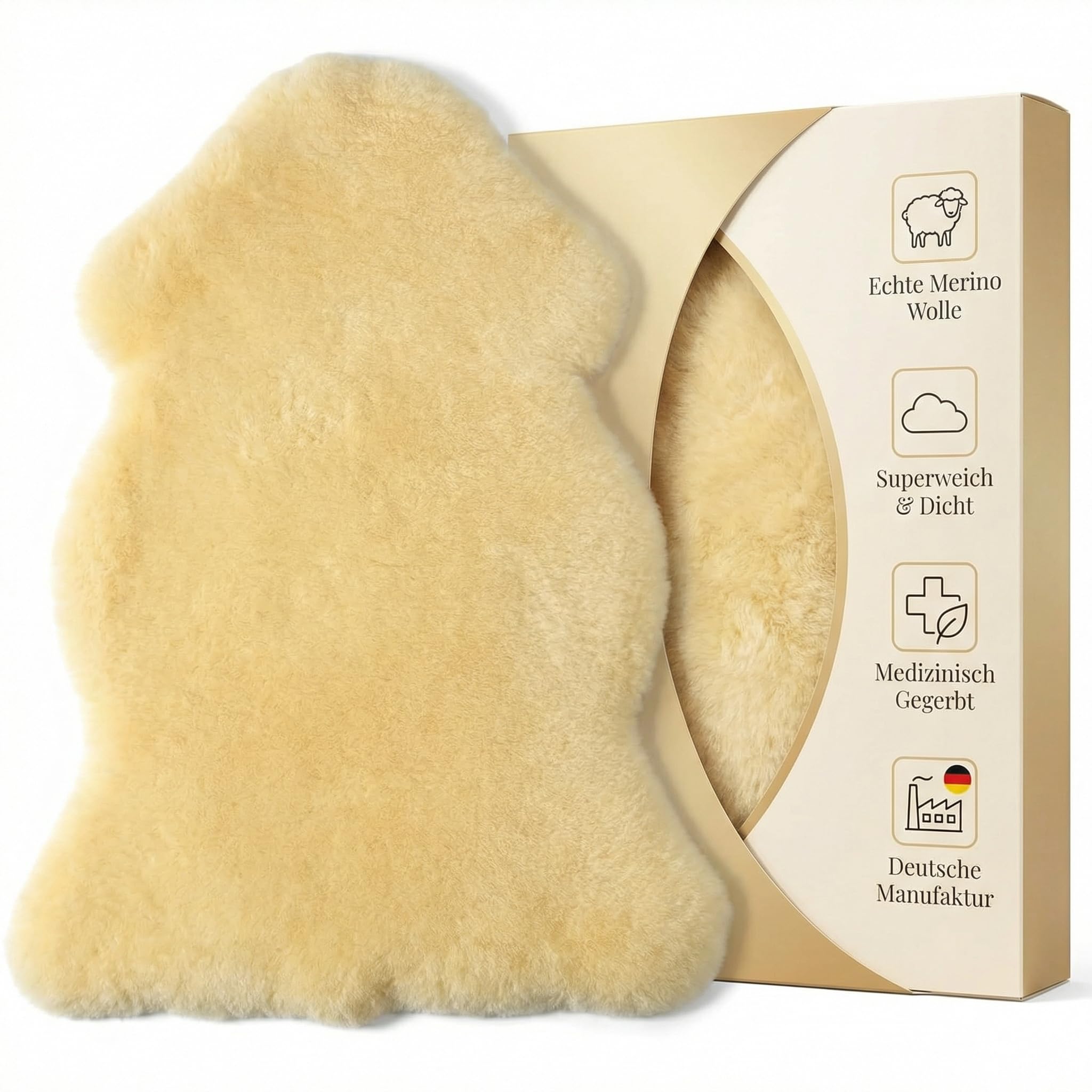 Pelle di Agnello Merino LANABEST per Bambini 70cm