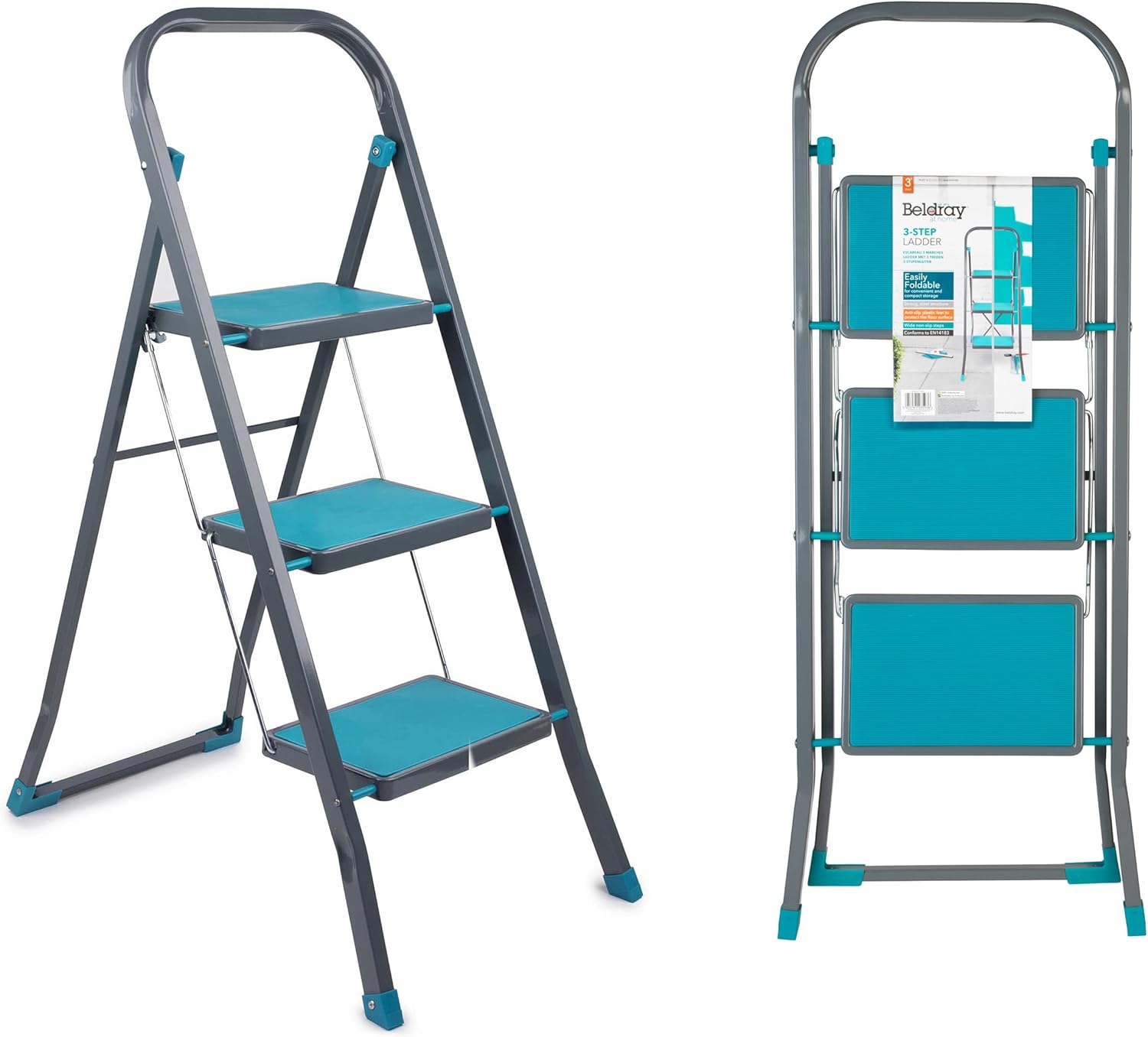 Beldray LA024510TQ - Scaletta Pieghevole 3 Gradini