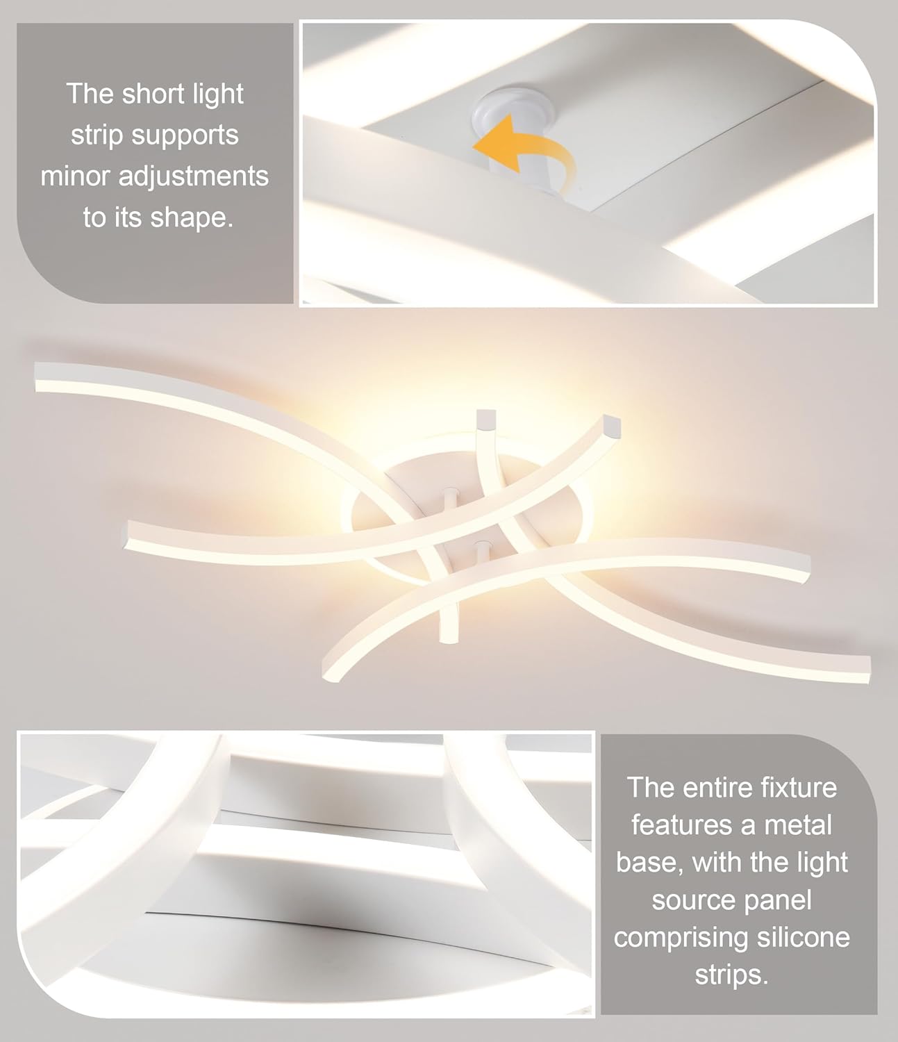 Plafoniera LED 72CM Dimmerabile con Telecomando - immagine 7