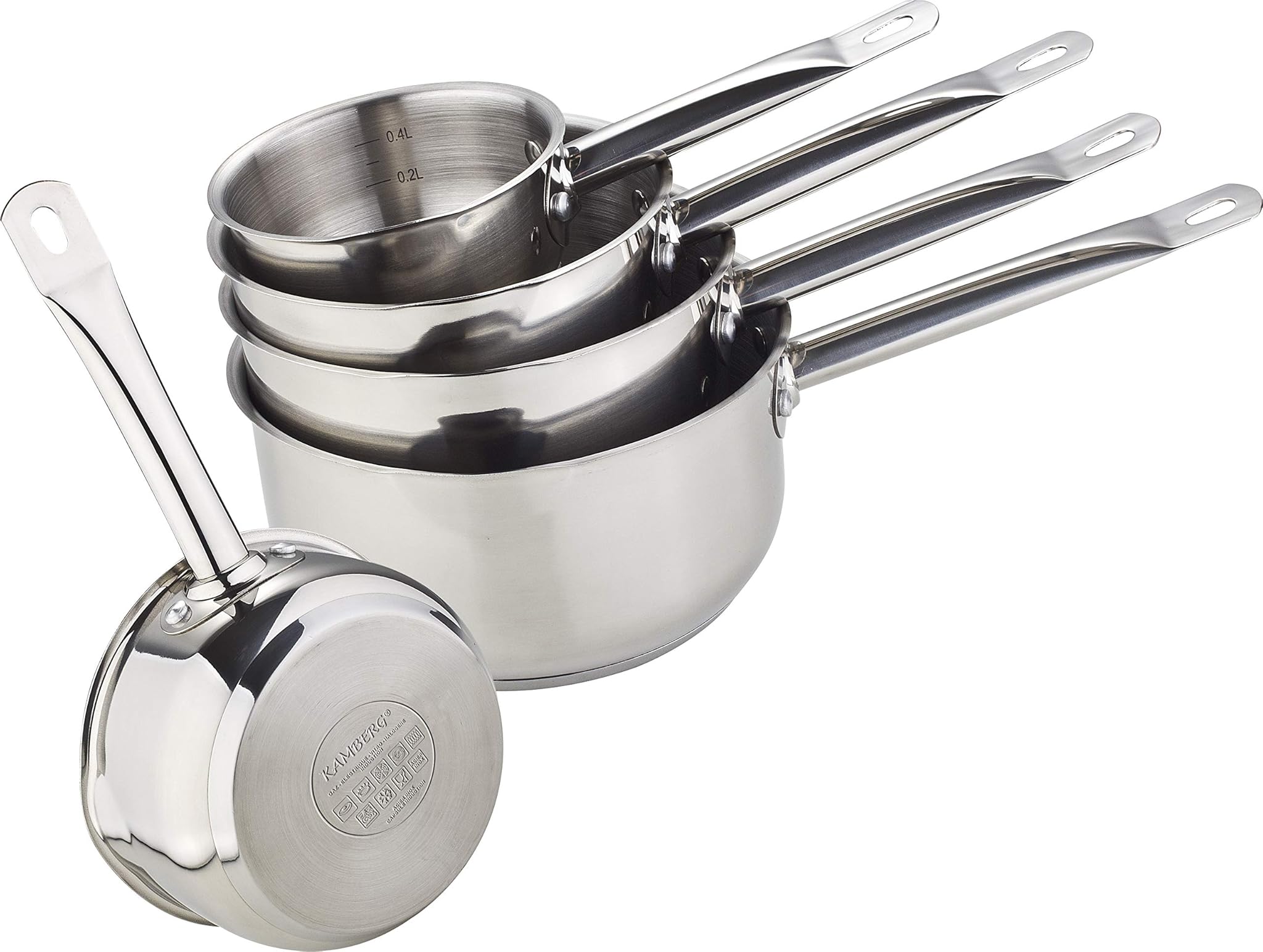 Kamberg PRO - Batteria 5 Tegami 12-20cm, Grigio