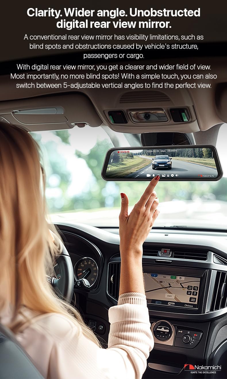 Nakamichi ND410W Dash Cam Full HD Anteriore e Posteriore - immagine 4