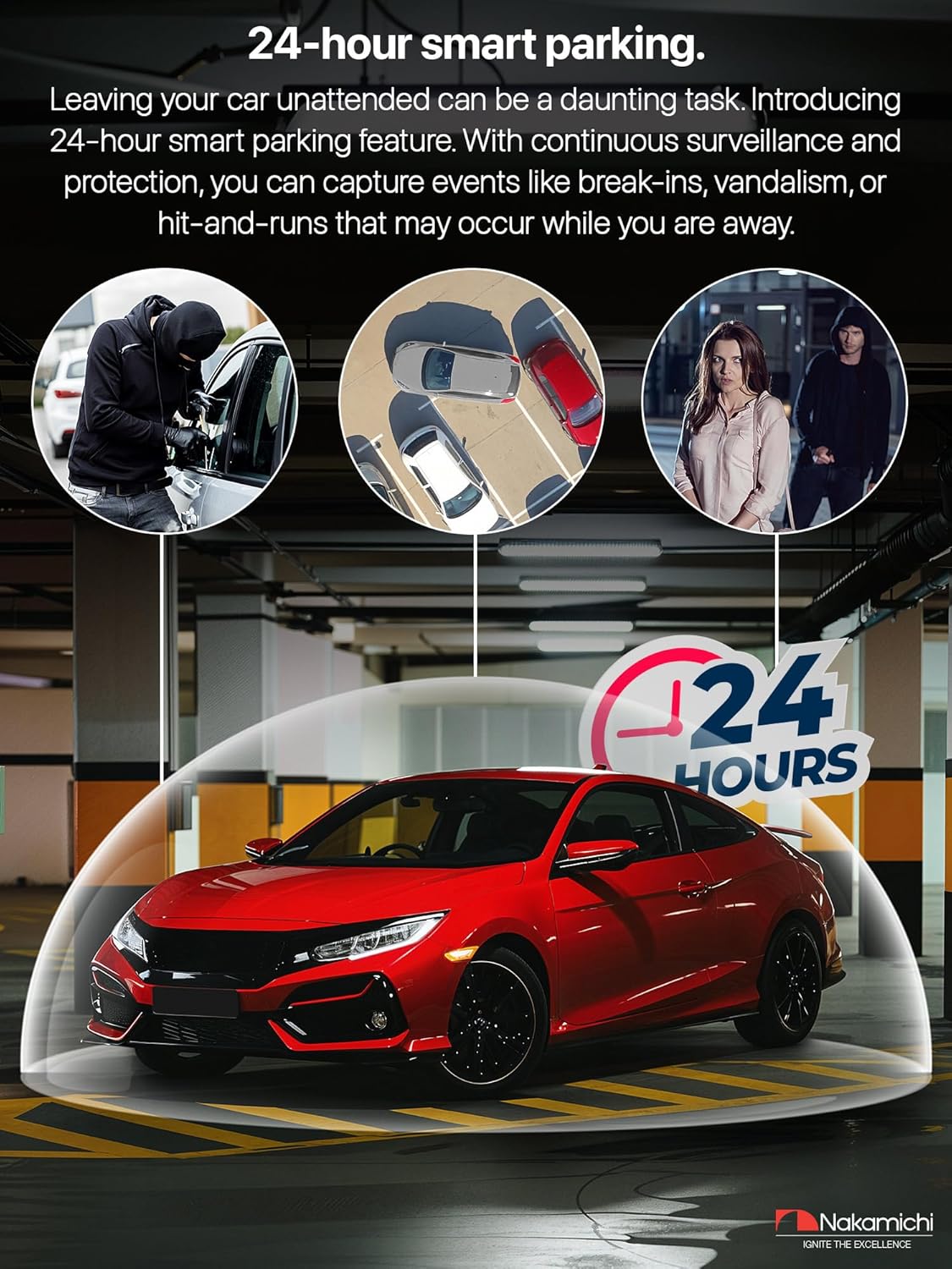 Nakamichi ND410W Dash Cam Full HD Anteriore e Posteriore - immagine 6