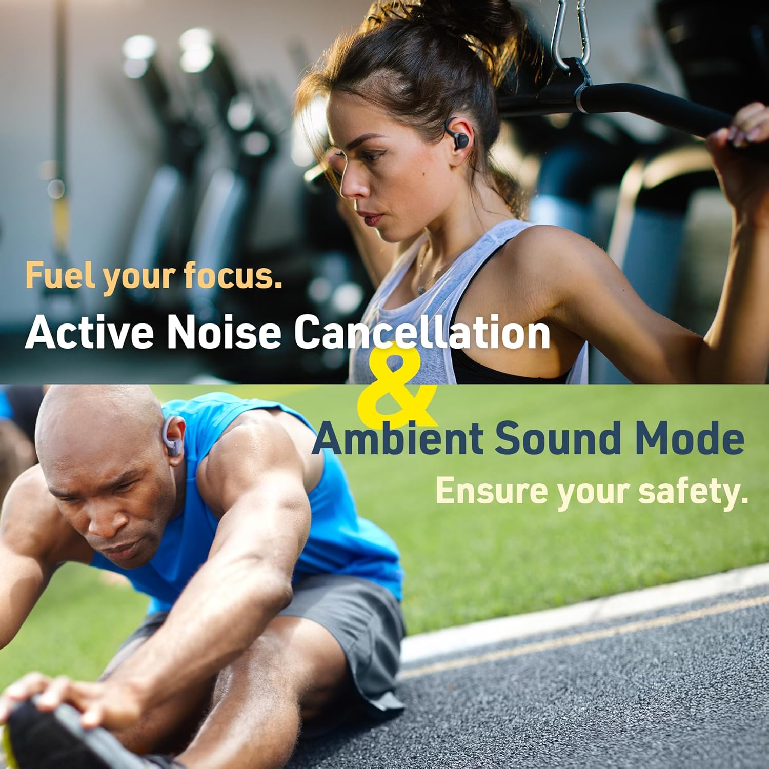 Jvc HA-EC75T-B - Auricolari Sportivi True Wireless ANC, Nero - immagine 4