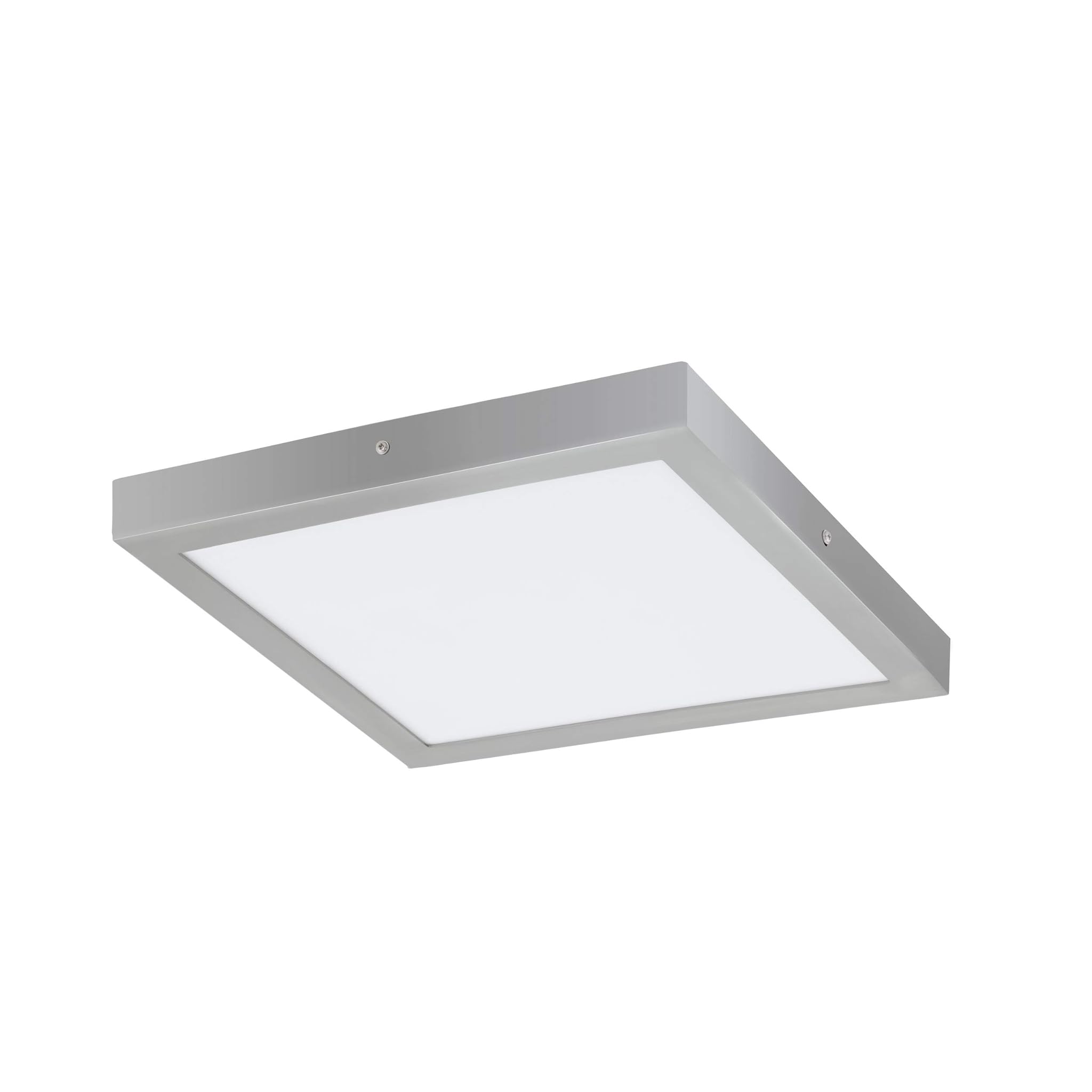 Eglo Fueva 1 Lampada da Soffitto 25 W, Argento, Bianco