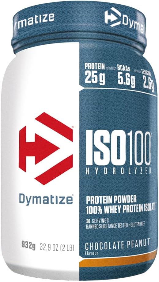 Dymatize ISO 100 Hydrolyzed Chocolate Peanut 932g - immagine 1