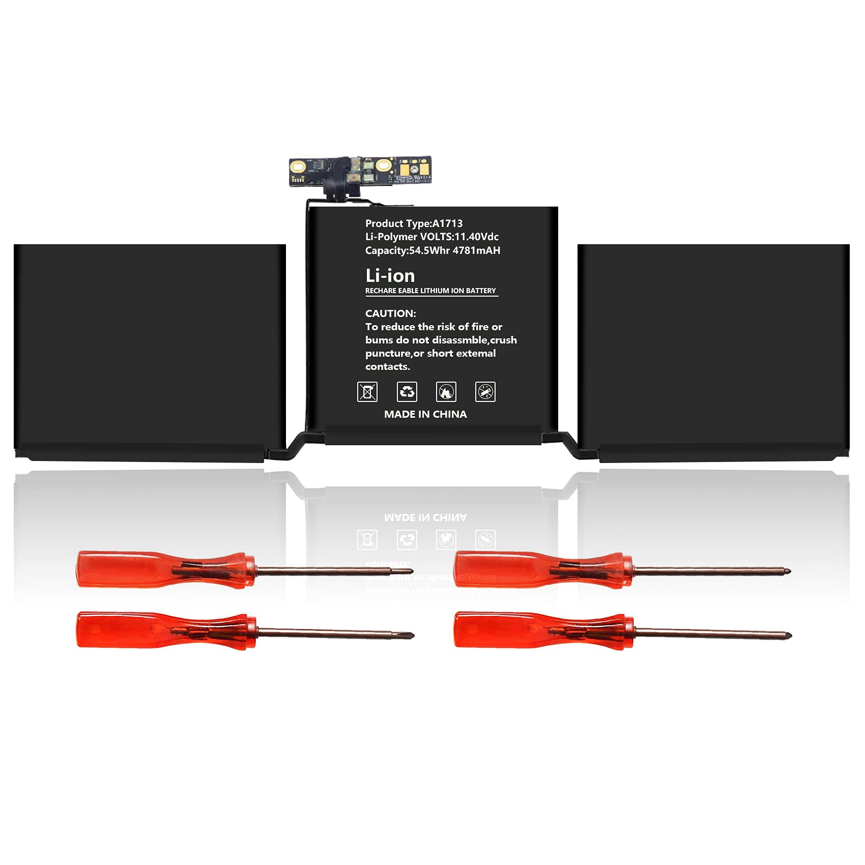 Batteria A1713 A1708 per MacBook Pro 13'' 54.5WH